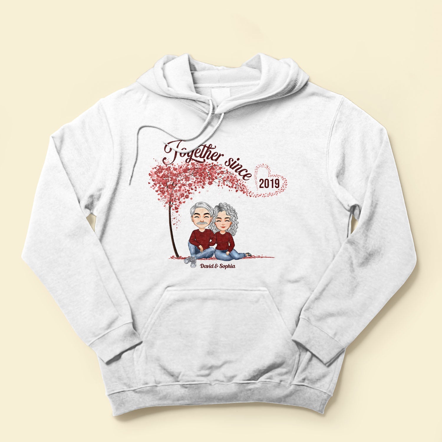 Couple Together Since Red Tree - Personalized Shirt