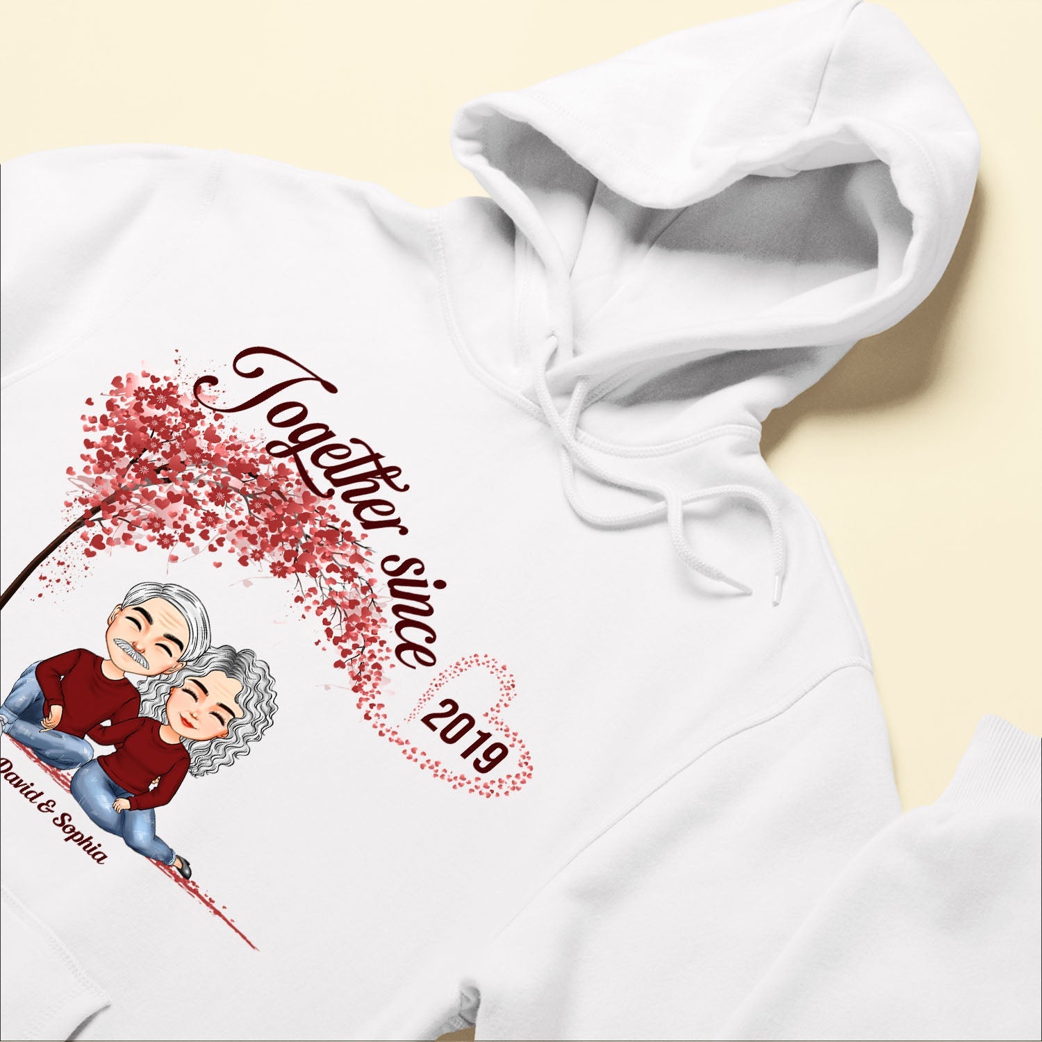 Couple Together Since Red Tree - Personalized Shirt