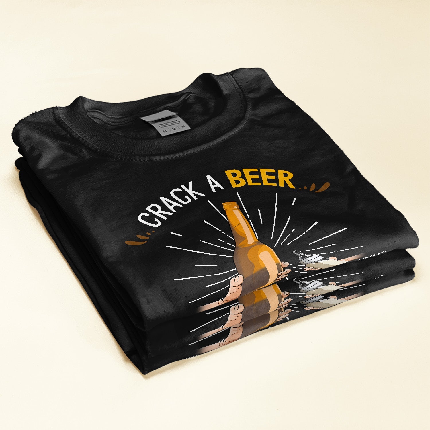 Crack A Beer I'm Gonna Be A Grandpa This Year - Personalized Shirt