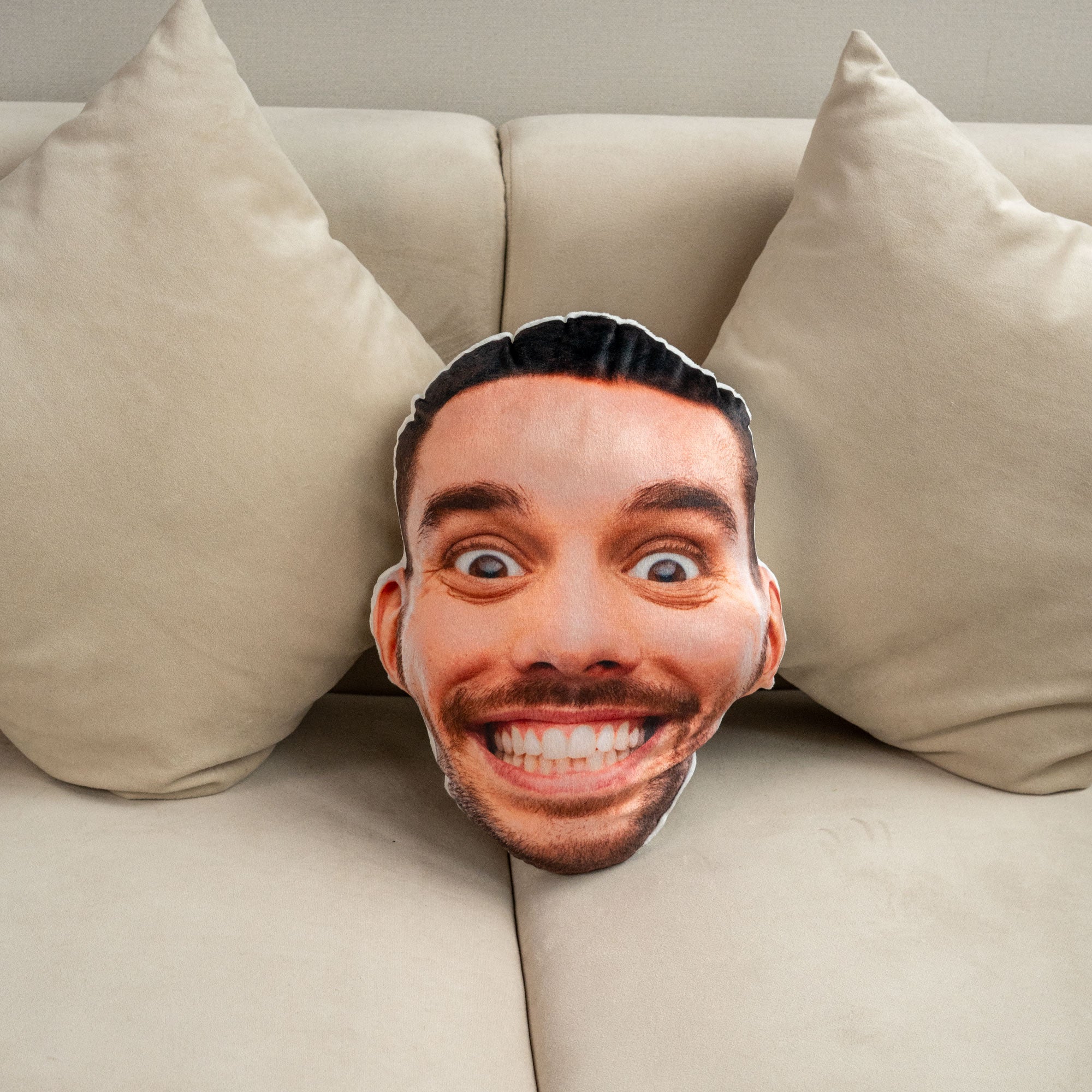 Custom Face Funny Silly Big Head - Personalized Photo Custom Shaped Pillow