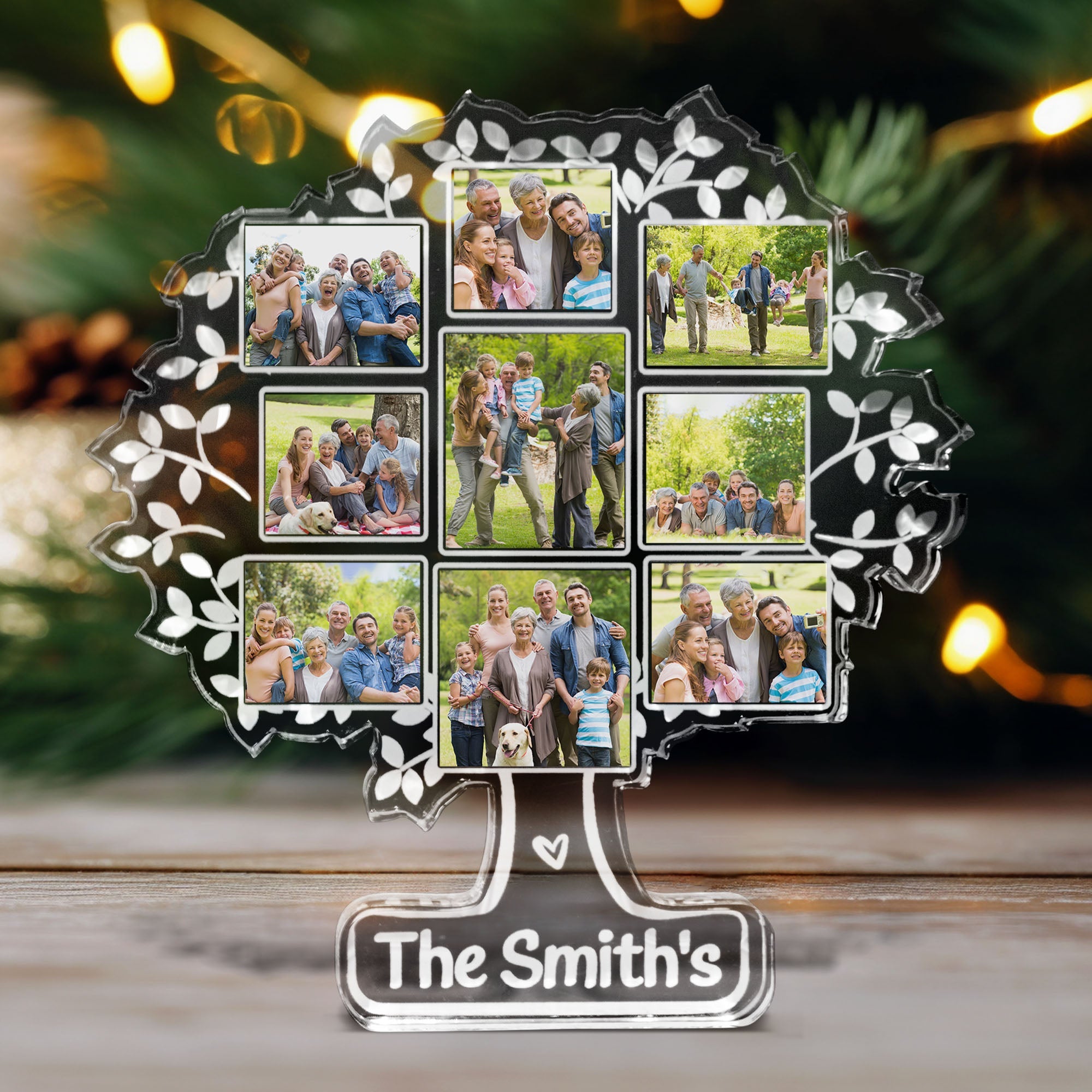 Custom Photo Family Tree Of Life - Personalized Acrylic Photo Plaque