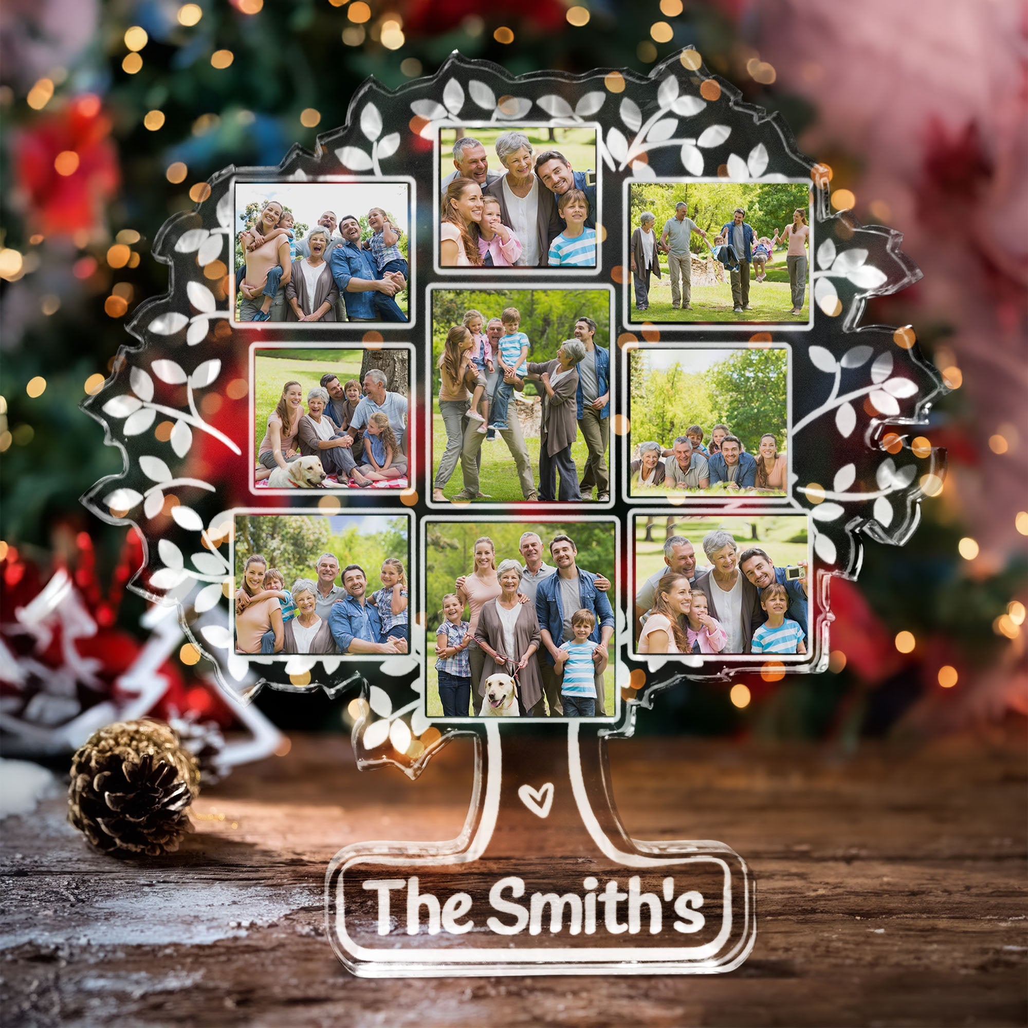 Custom Photo Family Tree Of Life - Personalized Acrylic Photo Plaque