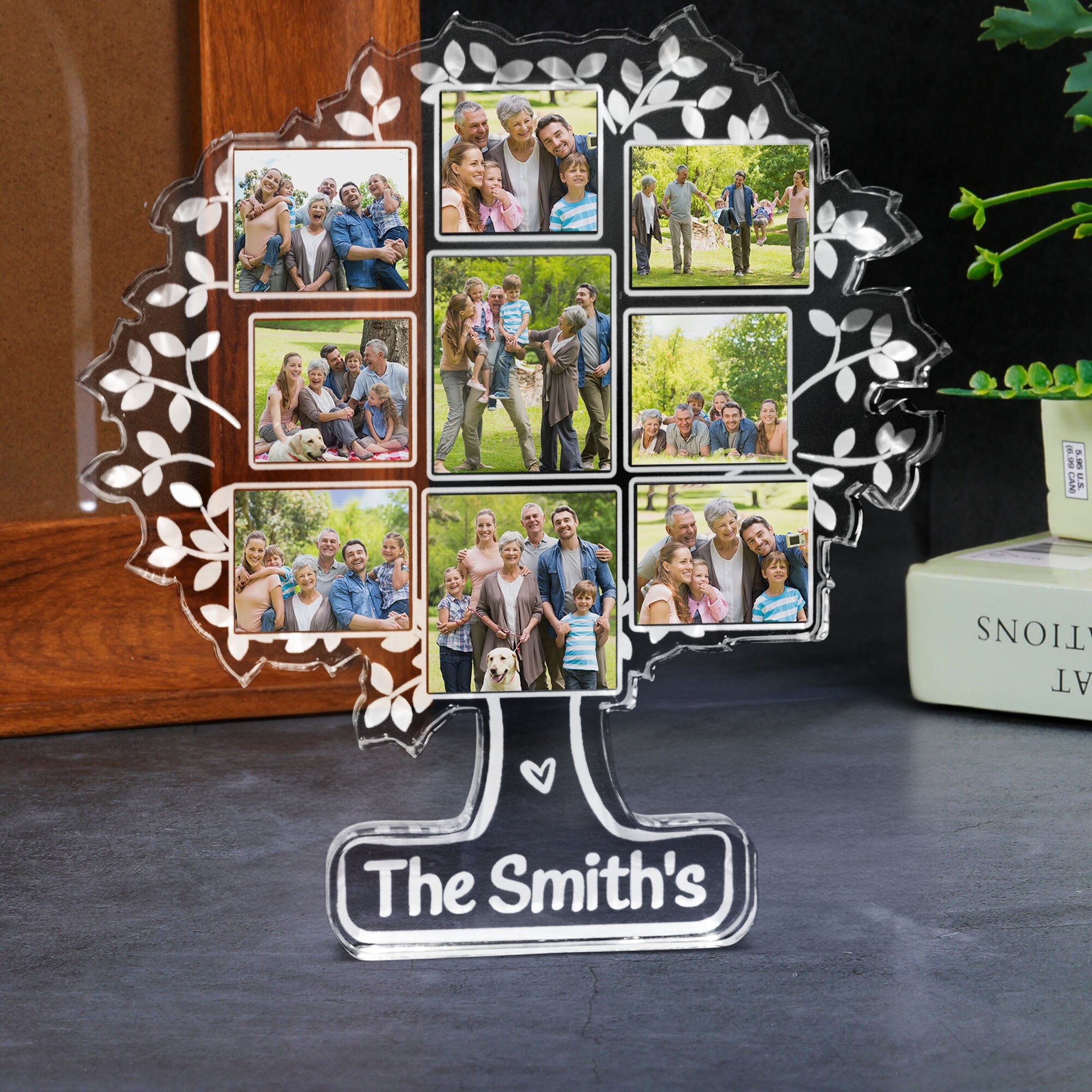 Custom Photo Family Tree Of Life - Personalized Acrylic Photo Plaque