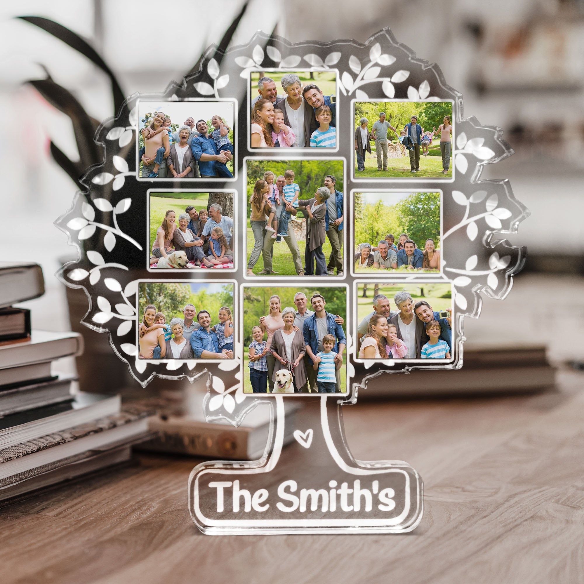 Custom Photo Family Tree Of Life - Personalized Acrylic Photo Plaque