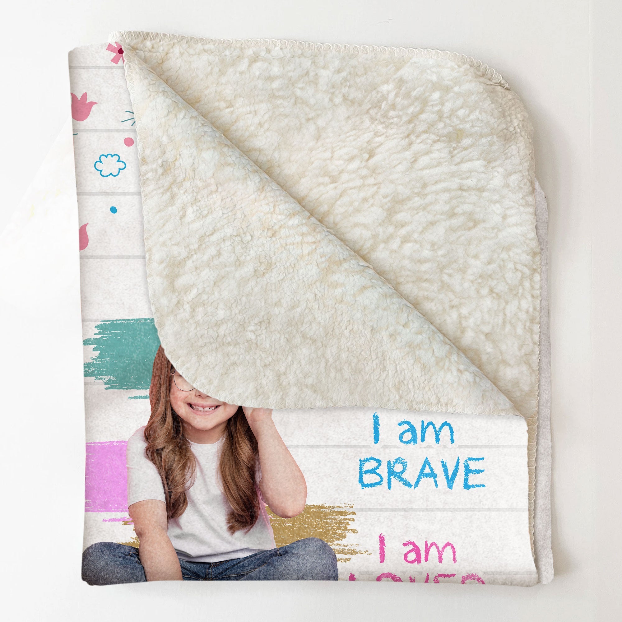 Custom Photo I Am Kind  - Personalized Photo Blanket