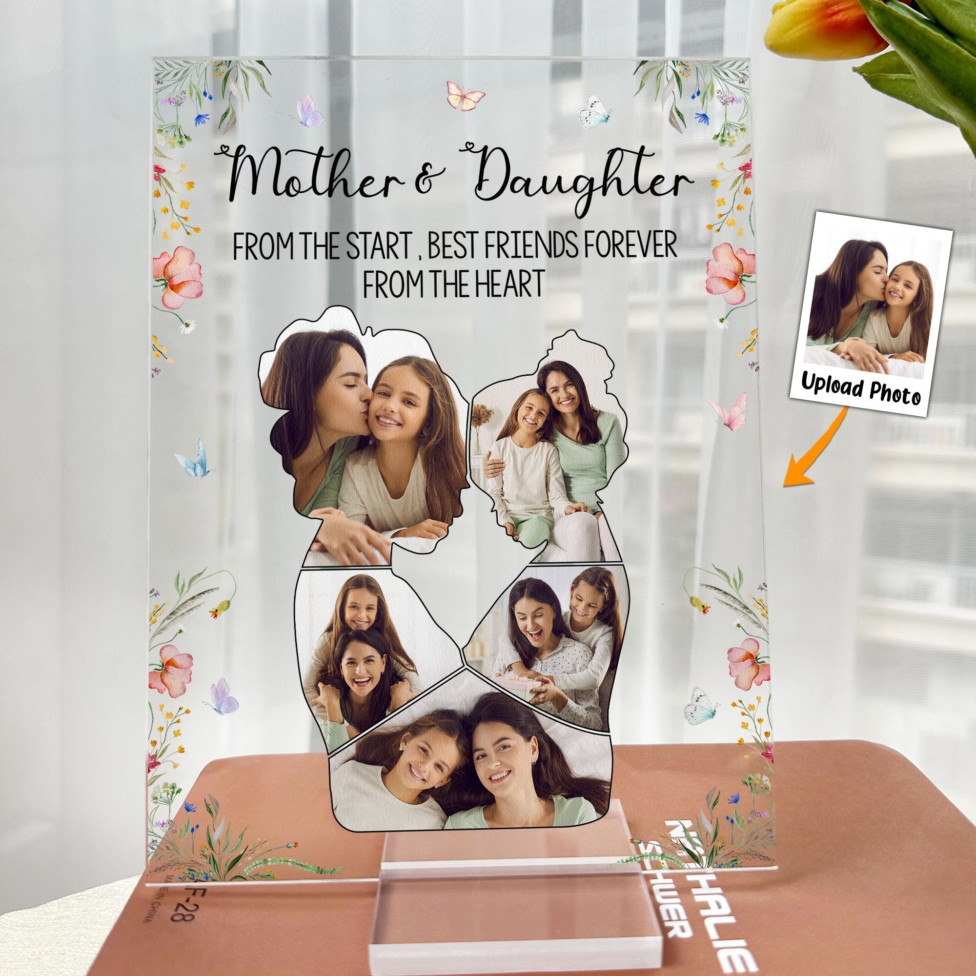 Custom Photo Mother & Daughter  - Personalized Acrylic Photo Plaque