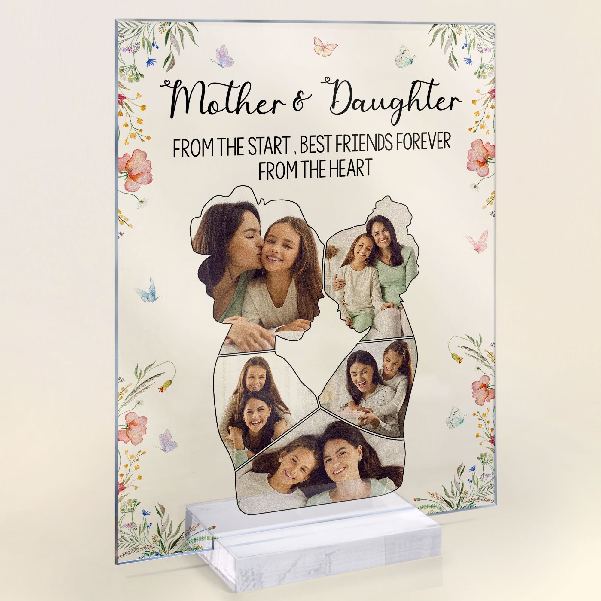 Custom Photo Mother & Daughter  - Personalized Acrylic Photo Plaque