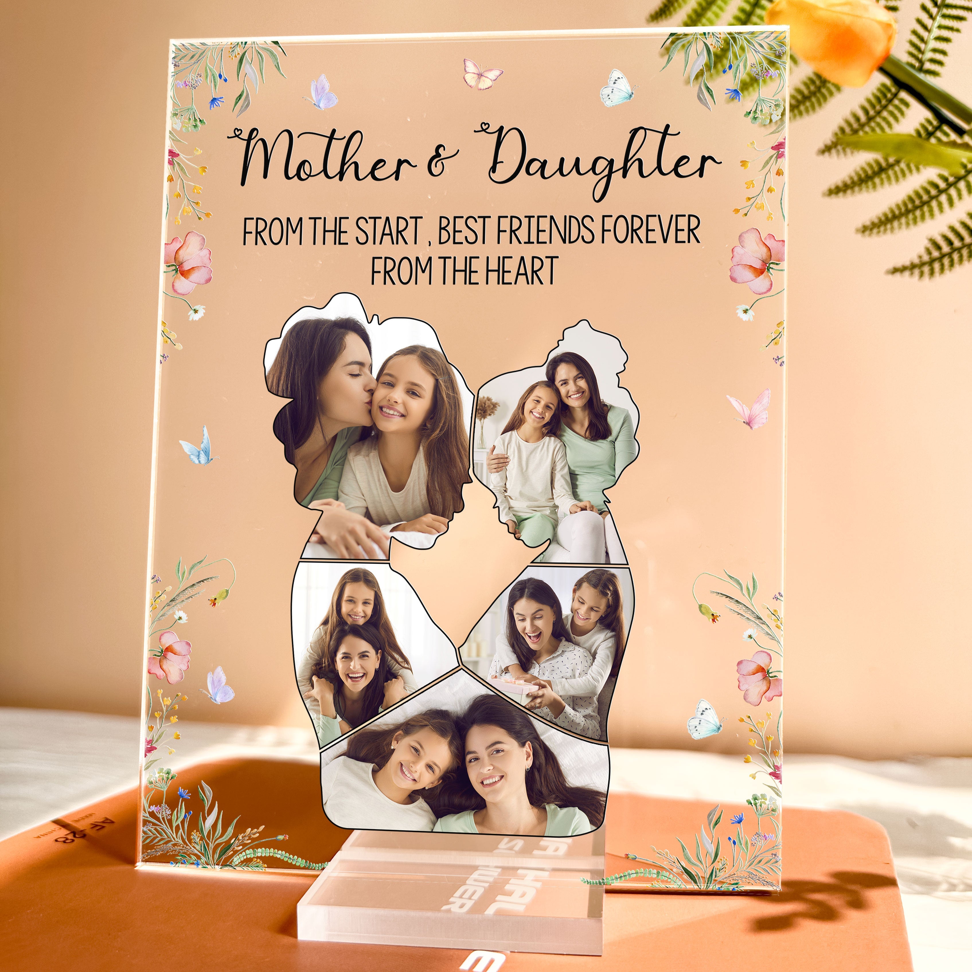 Custom Photo Mother & Daughter  - Personalized Acrylic Photo Plaque