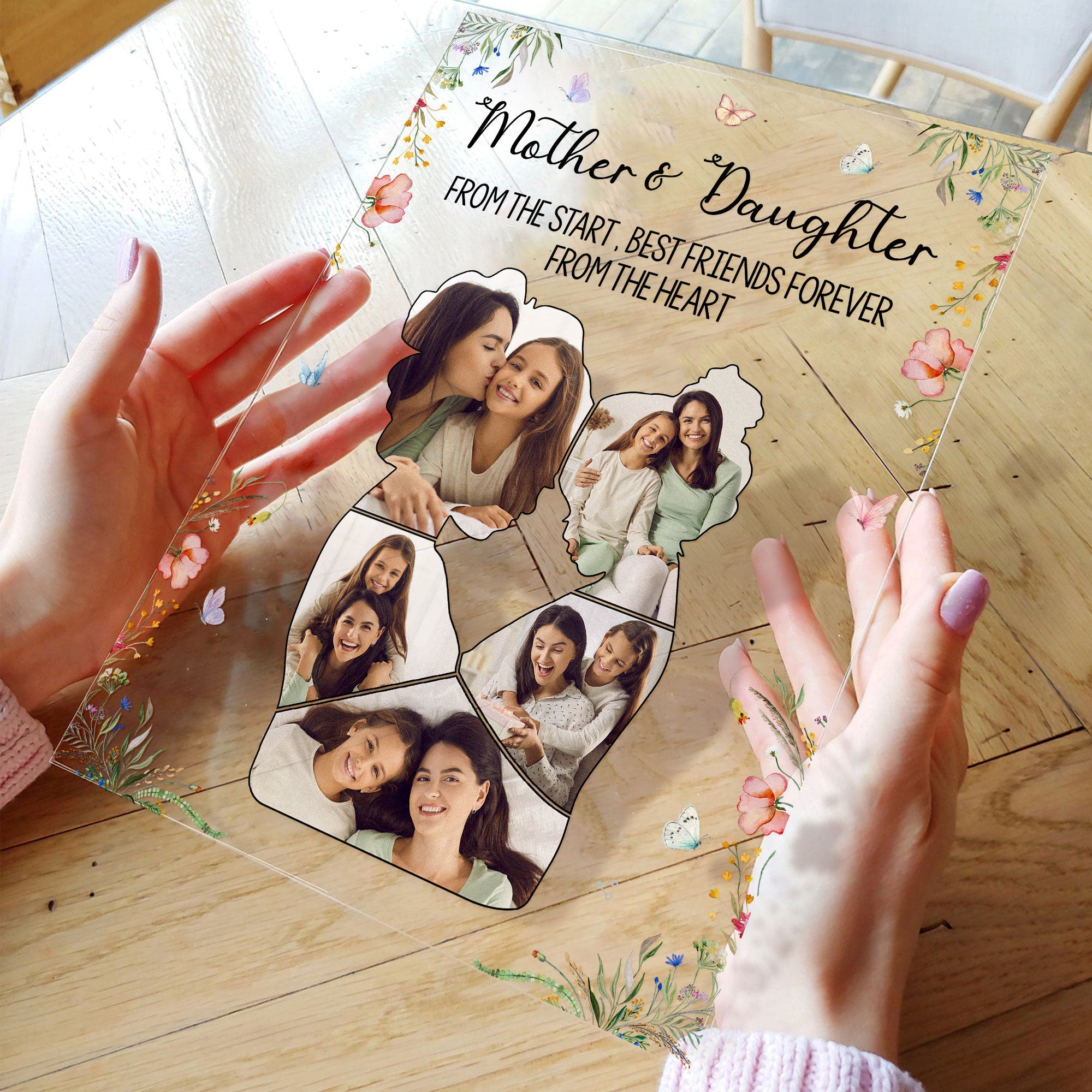 Custom Photo Mother & Daughter  - Personalized Acrylic Photo Plaque