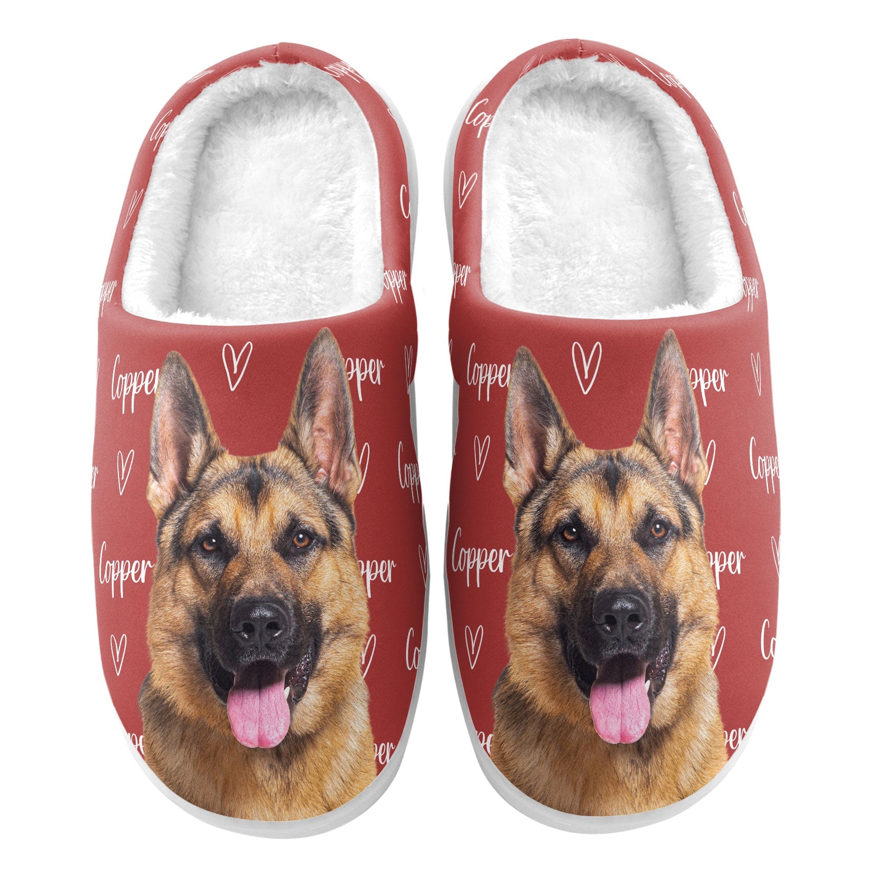 Custom Photo Pet Name - Personalized Photo Slippers