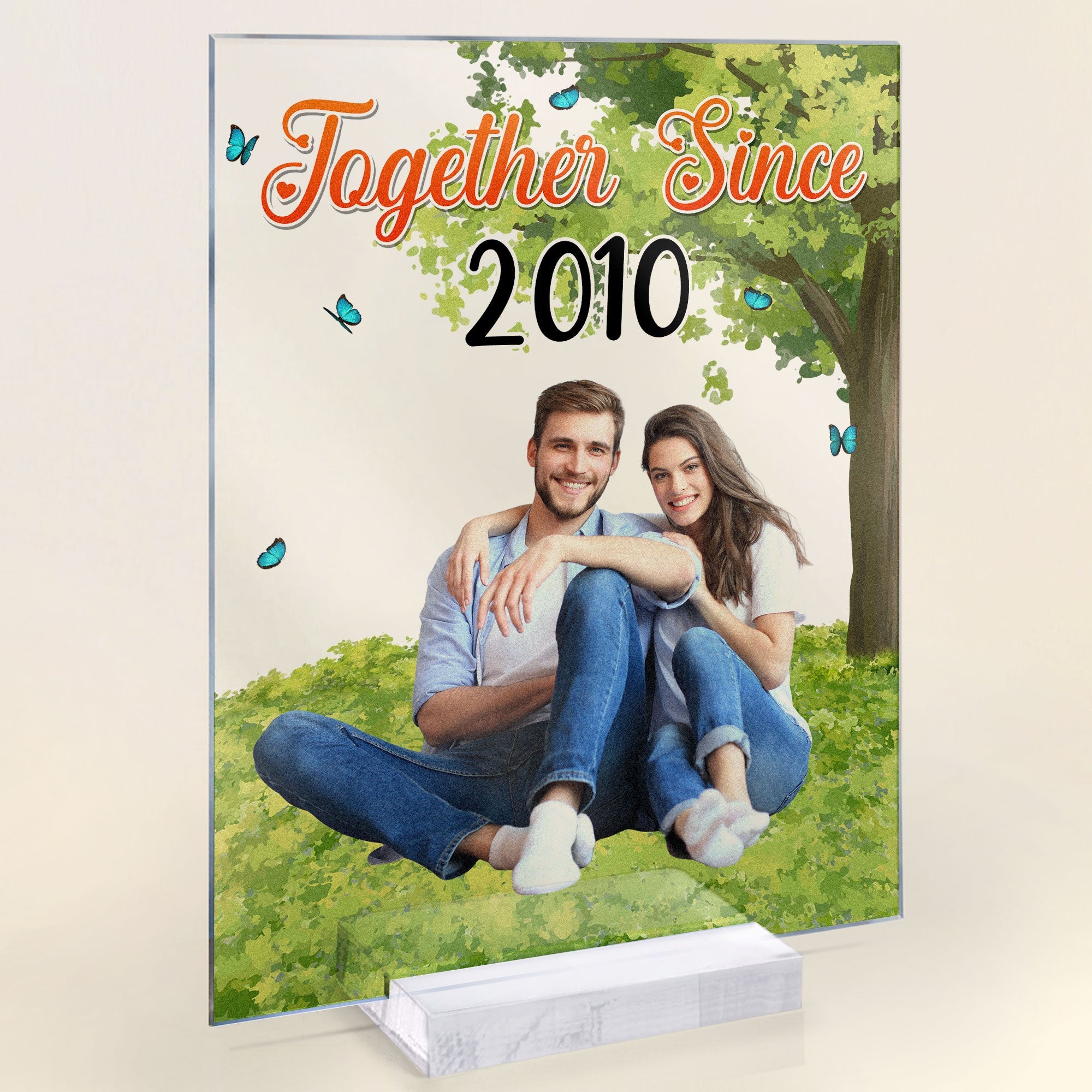 Custom Photo Together Since - Personalized Acrylic Photo Plaque