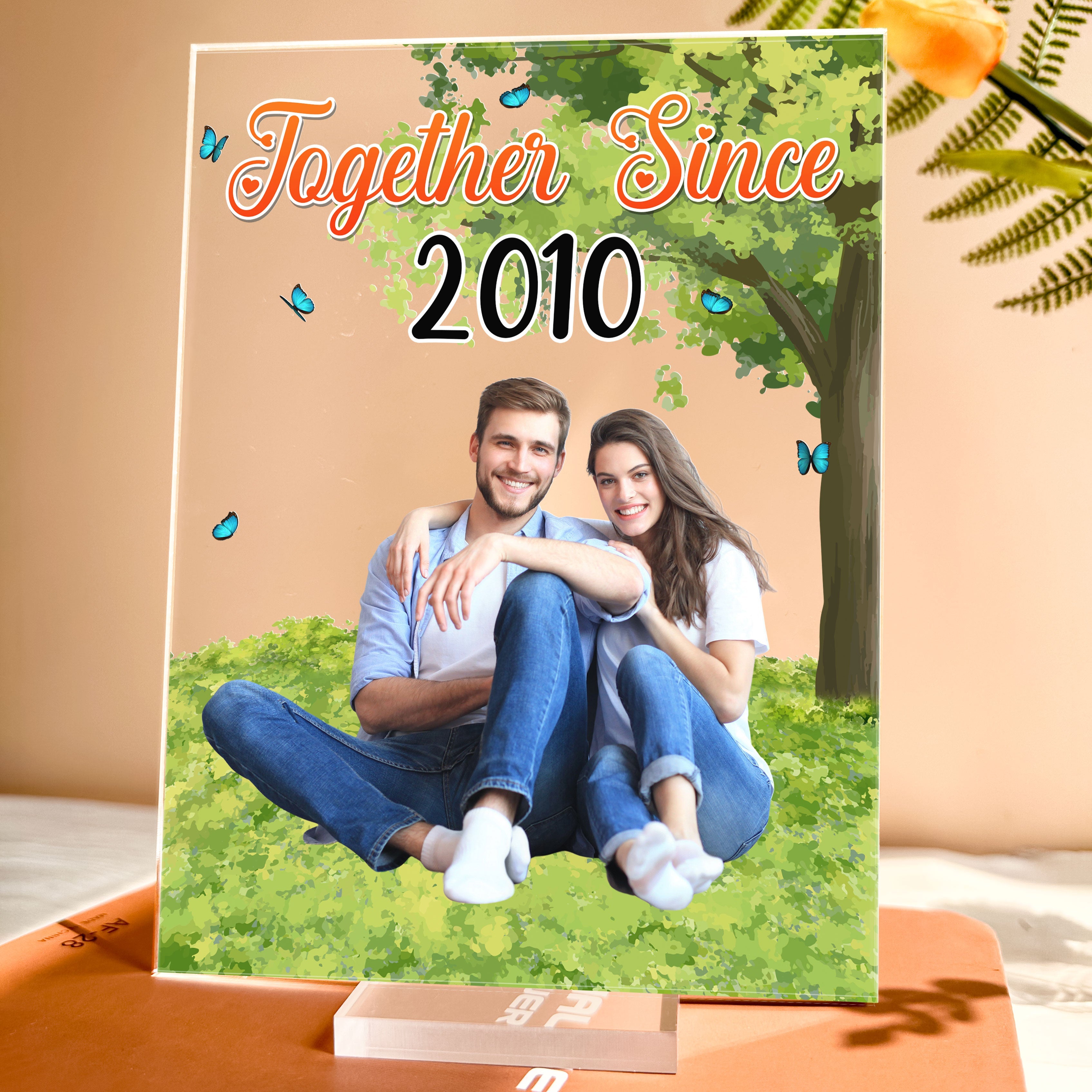 Custom Photo Together Since - Personalized Acrylic Photo Plaque