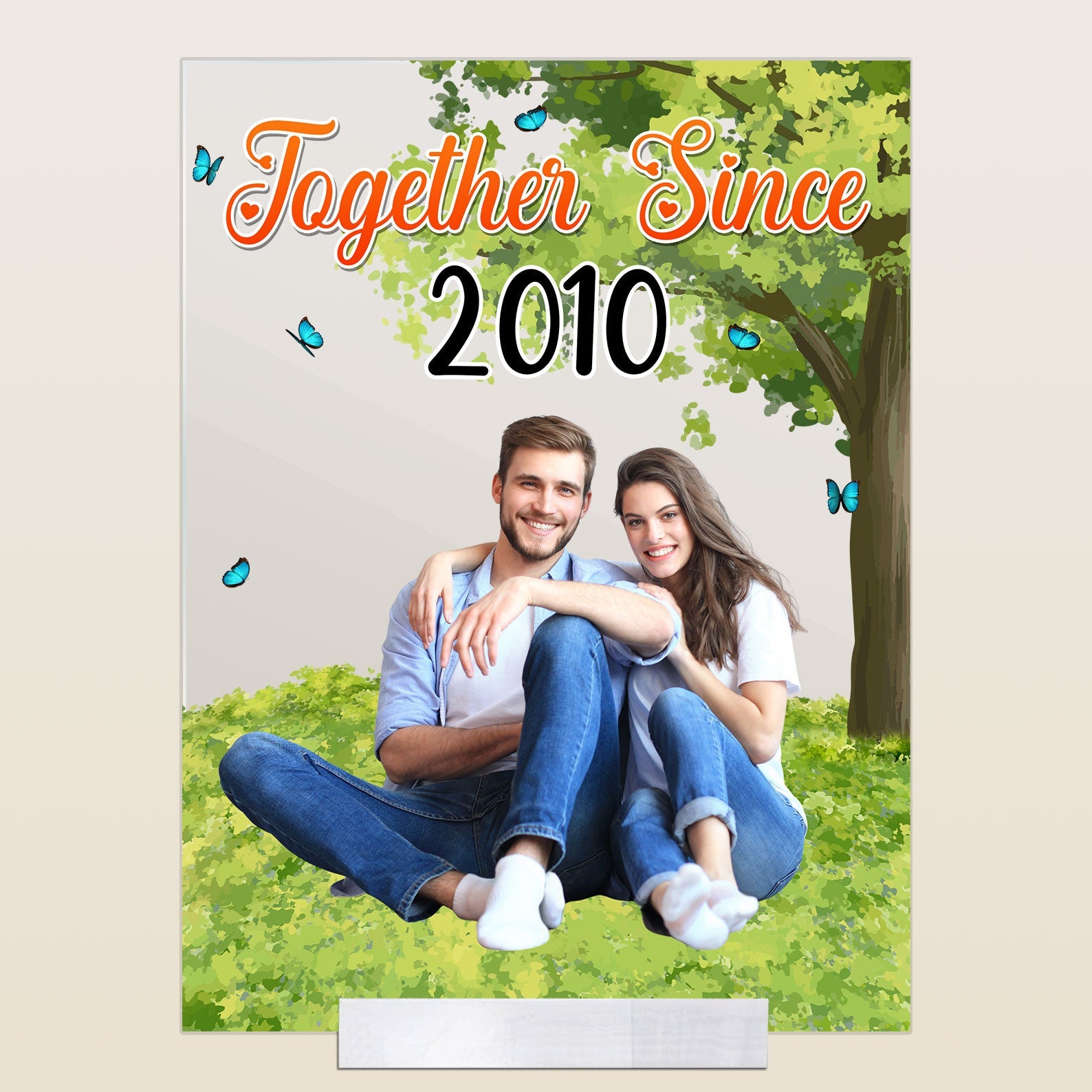 Custom Photo Together Since - Personalized Acrylic Photo Plaque