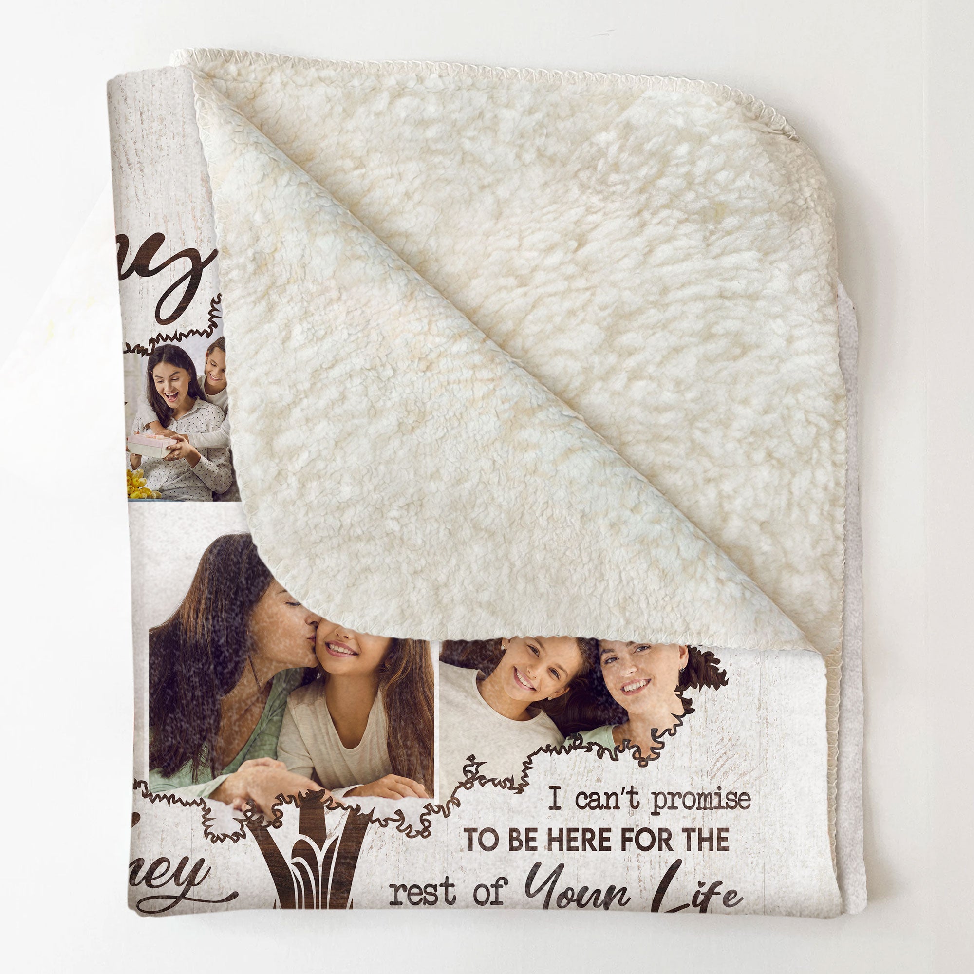 Custom Photo You Will Always Be My Baby Girl  - Personalized Photo Blanket