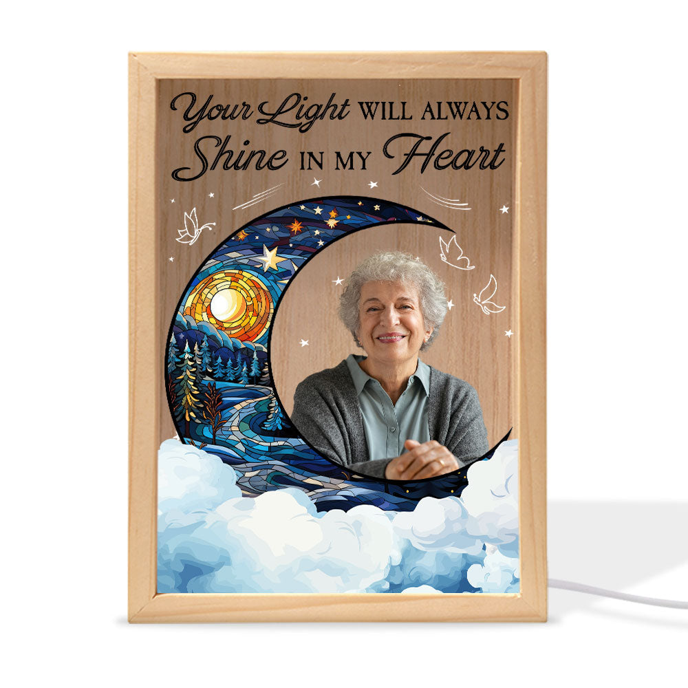 Custom Photo Your Light Will Always Shine  - Personalized Photo Frame Light Box