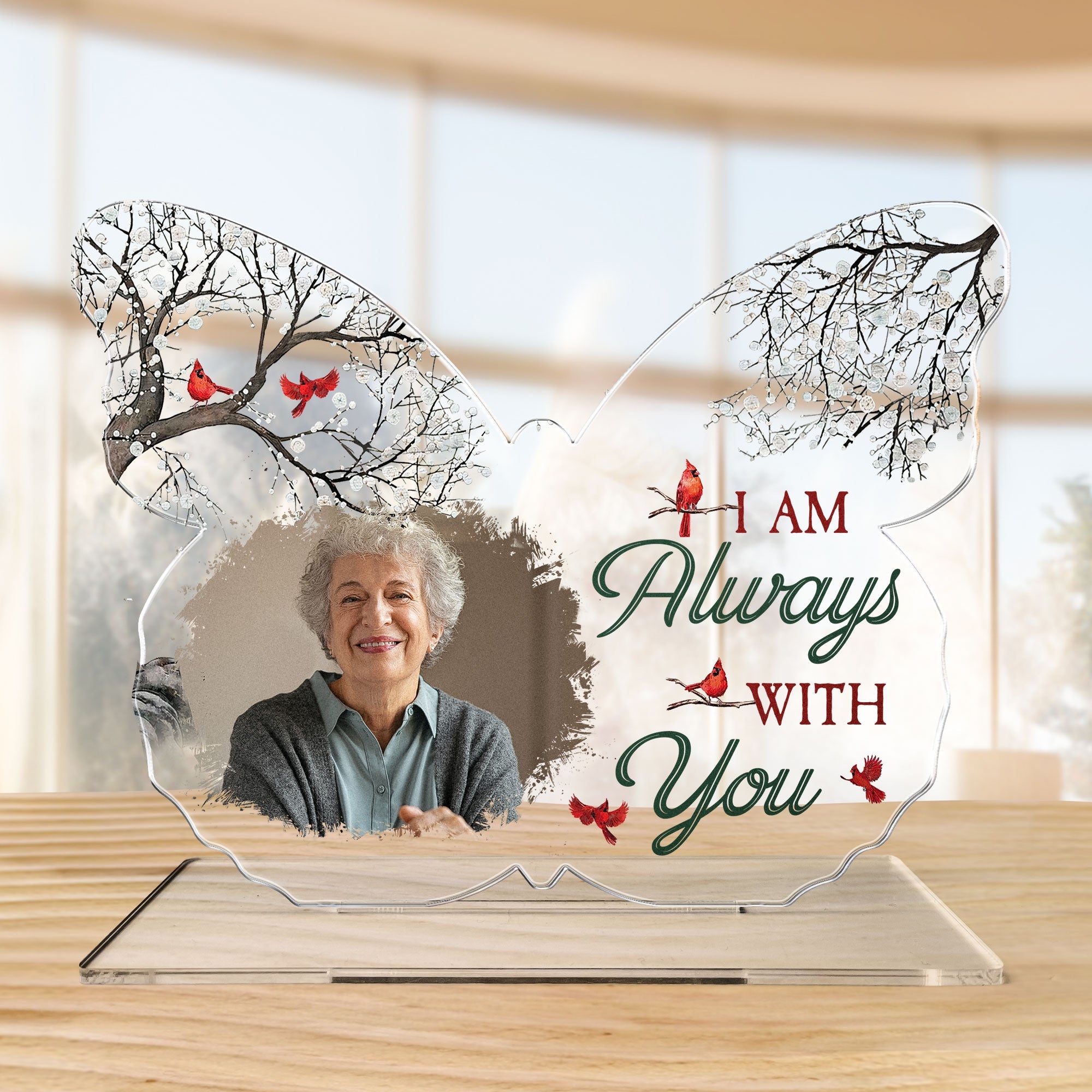 Custom Shaped I Am Always With You - Personalized Acrylic Photo Plaque