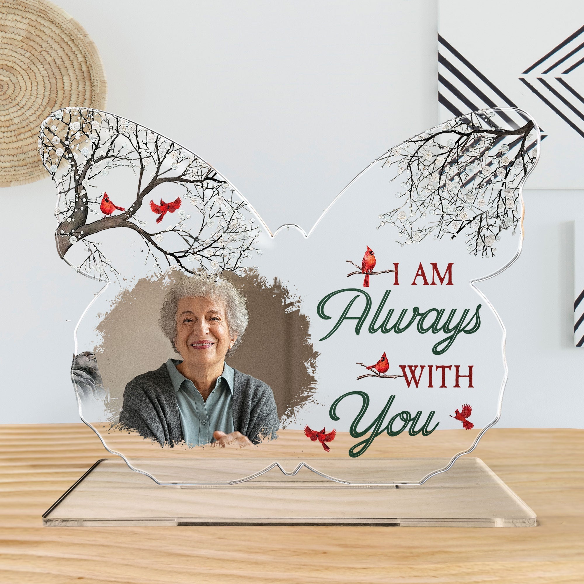 Custom Shaped I Am Always With You - Personalized Acrylic Photo Plaque