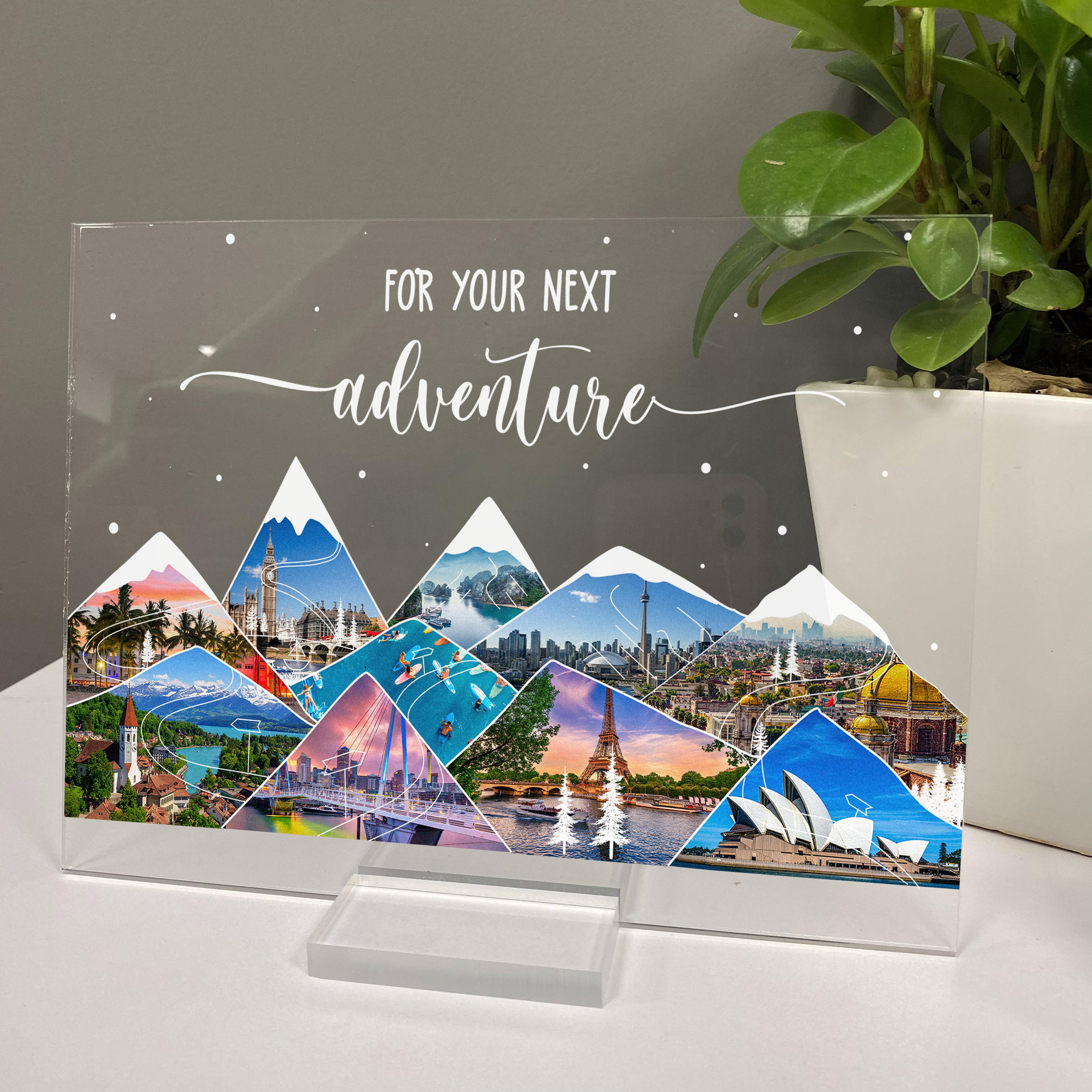 Custom Travel Place For Your Next Adventure - Personalized Acrylic Photo Plaque