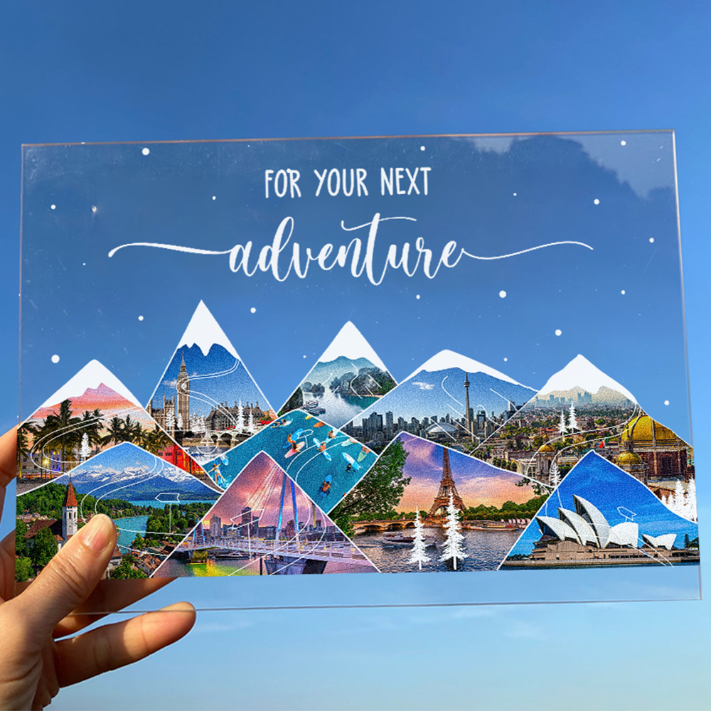 Custom Travel Place For Your Next Adventure - Personalized Acrylic Photo Plaque