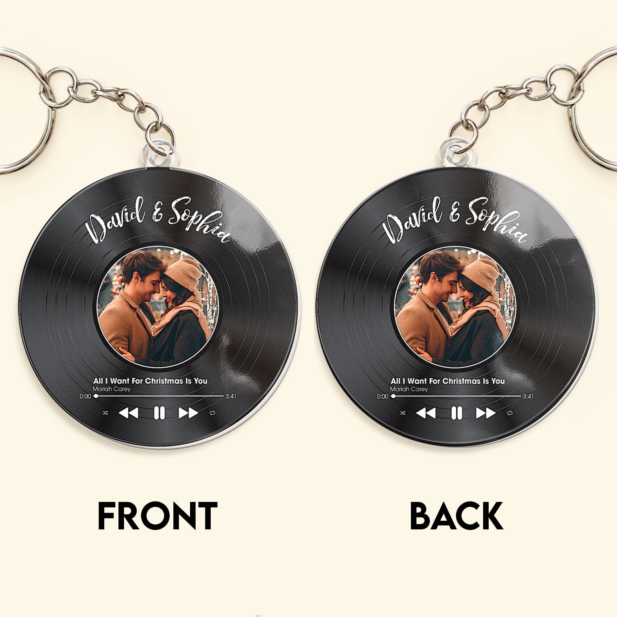 Custom Your Favorite Song - Personalized Acrylic Keychain