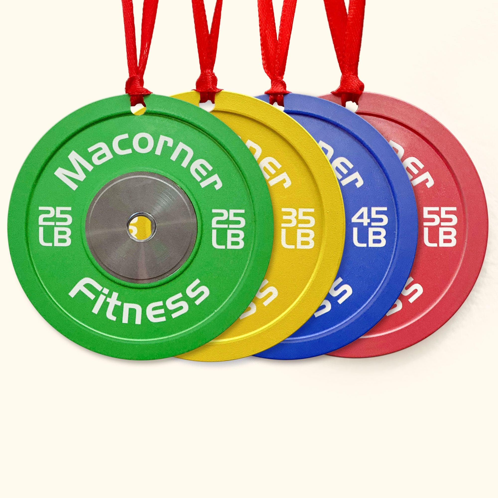 Bumper Plate - Personalized Gym Christmas Ornament