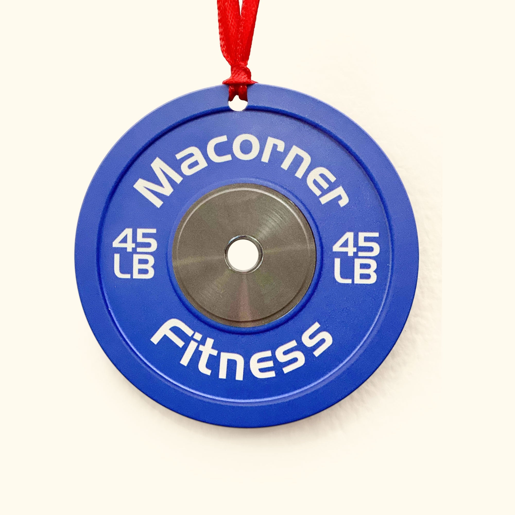 Bumper Plate - Personalized Gym Christmas Ornament