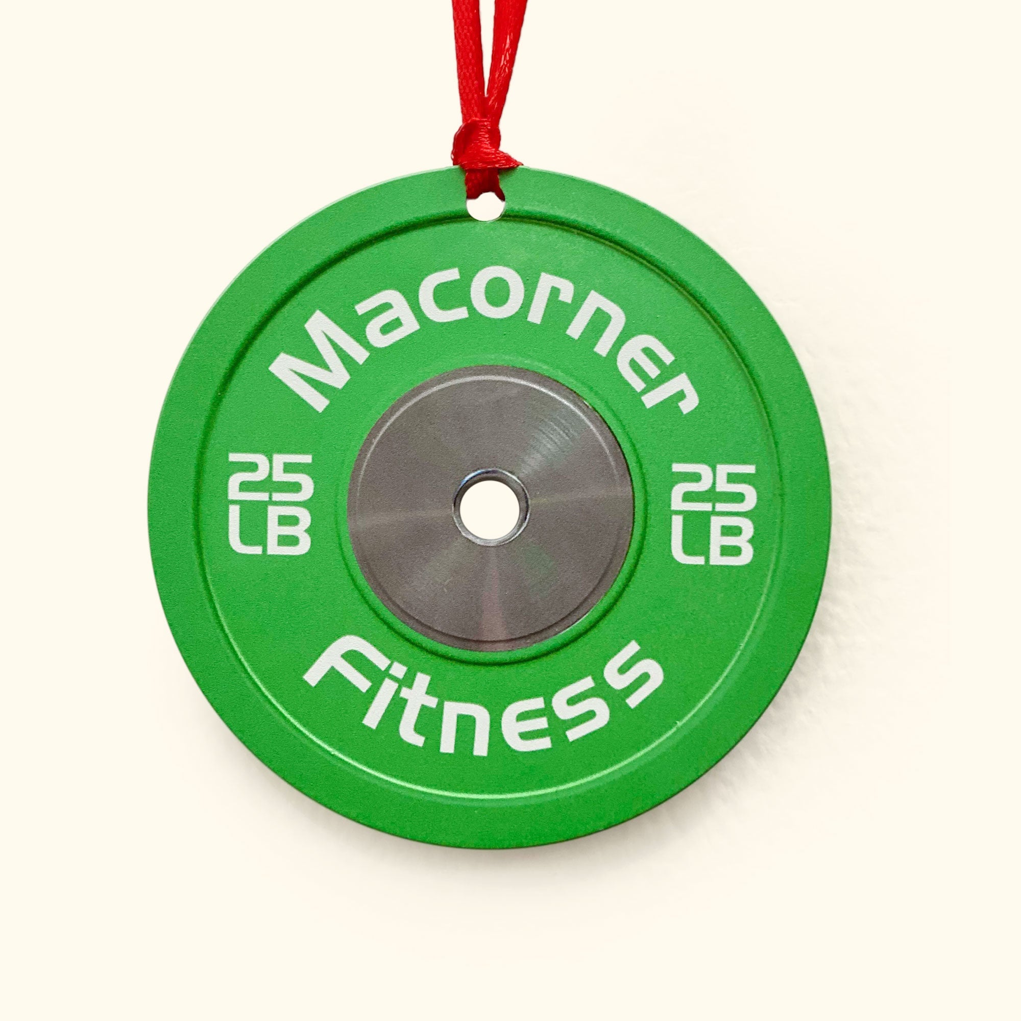 Bumper Plate - Personalized Gym Christmas Ornament