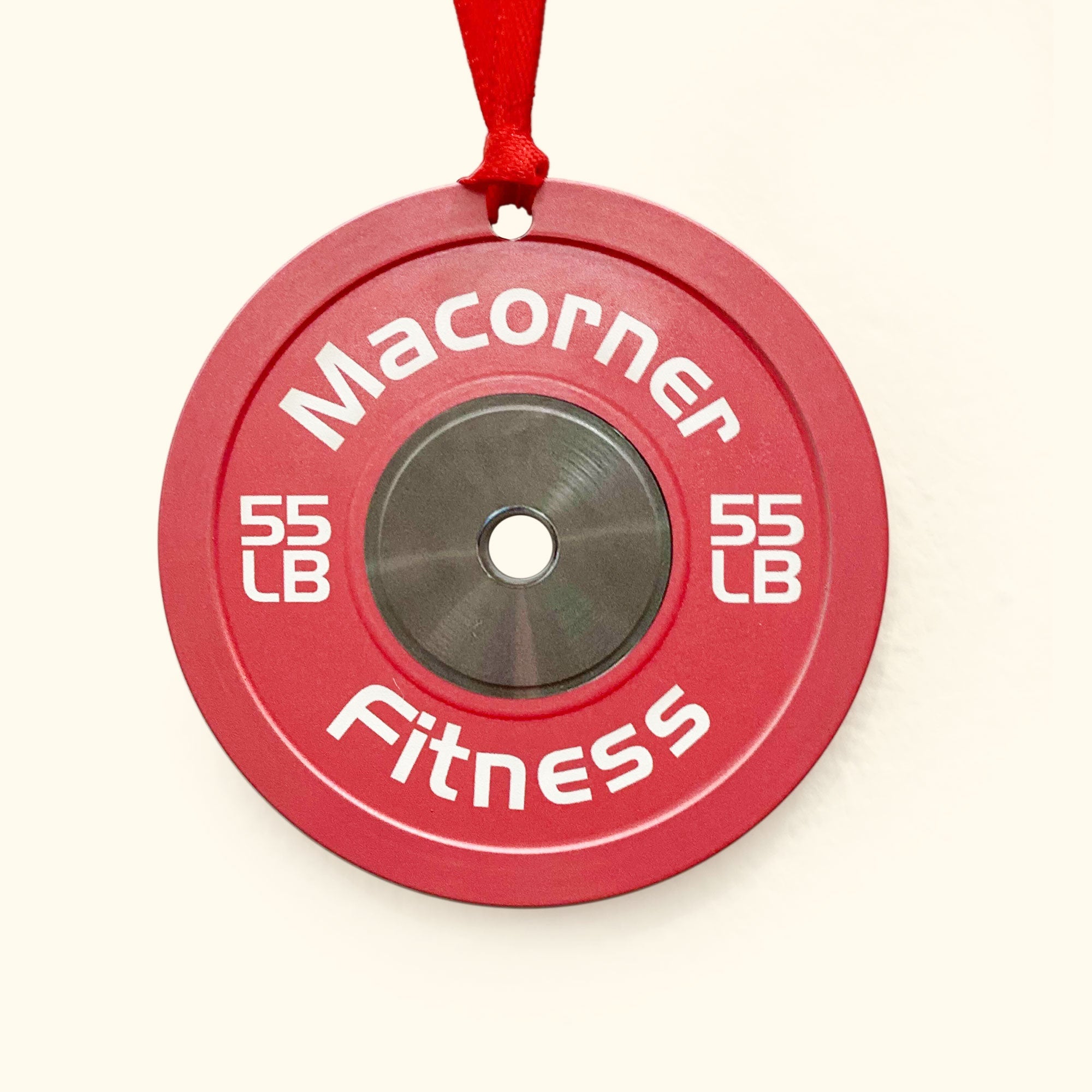 Bumper Plate - Personalized Gym Christmas Ornament