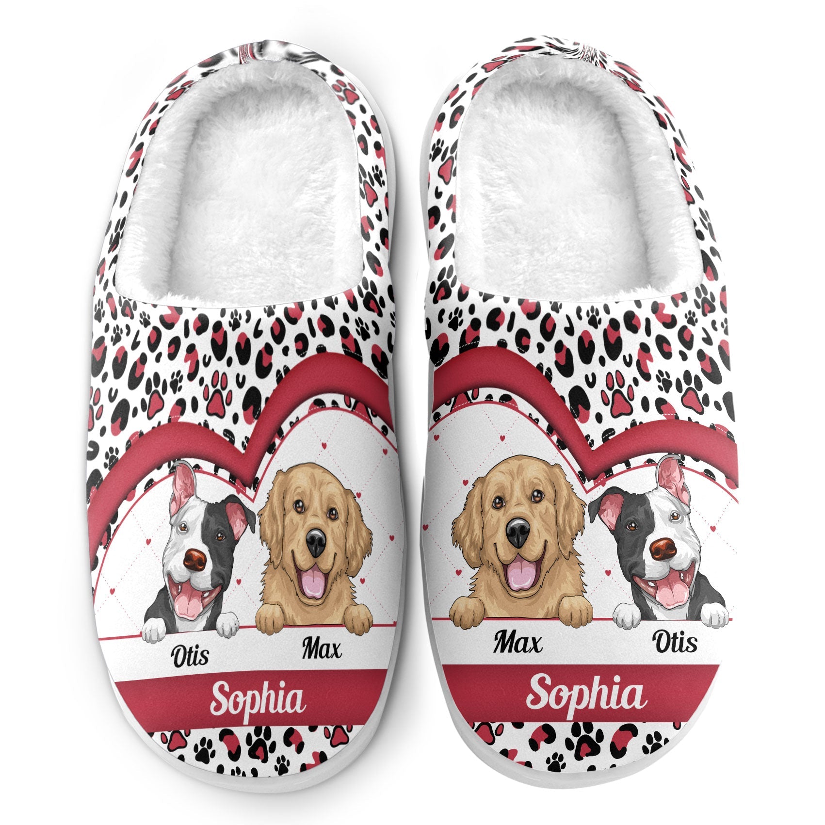 Cute Dog - Personalized Slippers