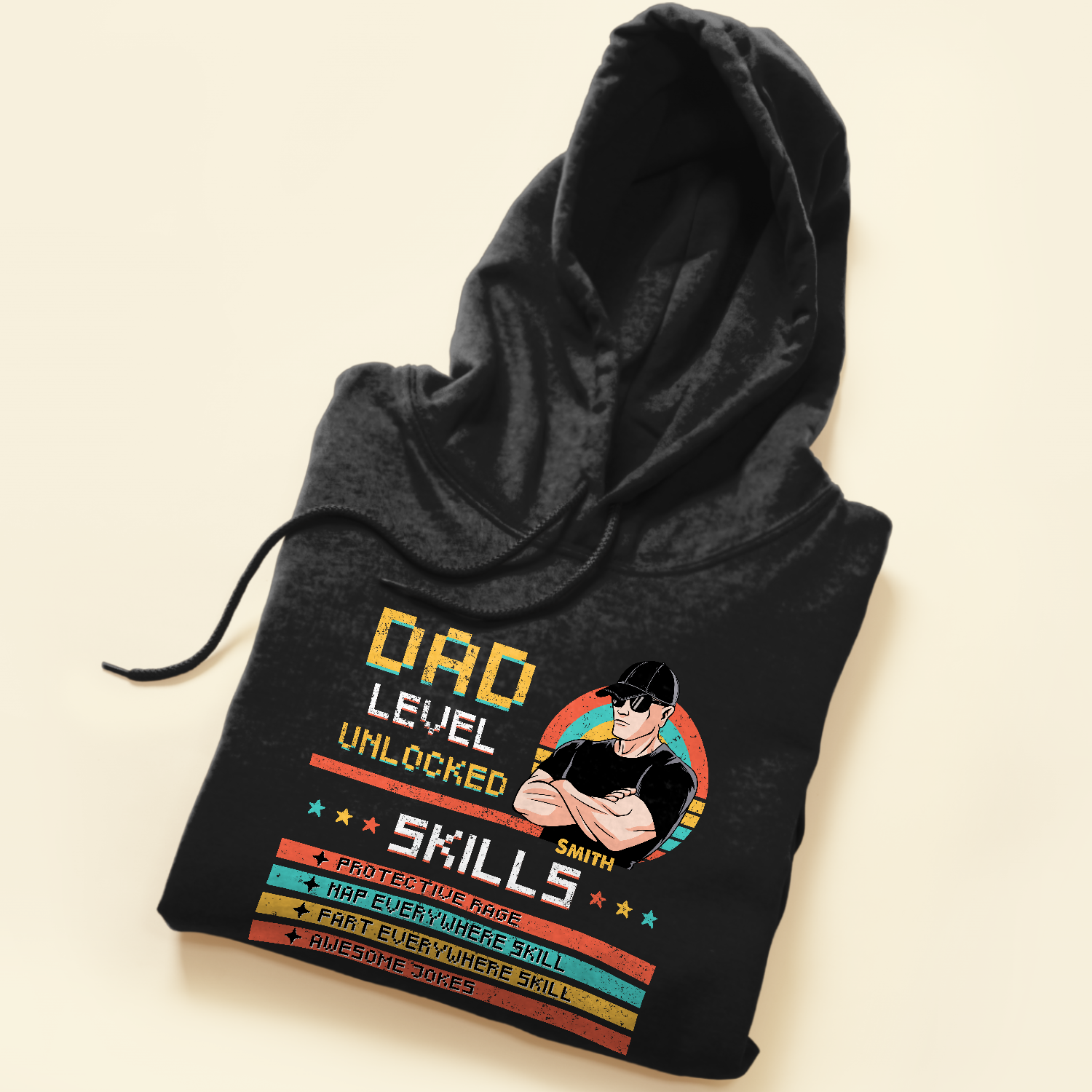 Dad Level Unlocked - Personalized Shirt - Birthday Father's Day Gift For Dad, Step Dad, Husband - Gift From WIfe