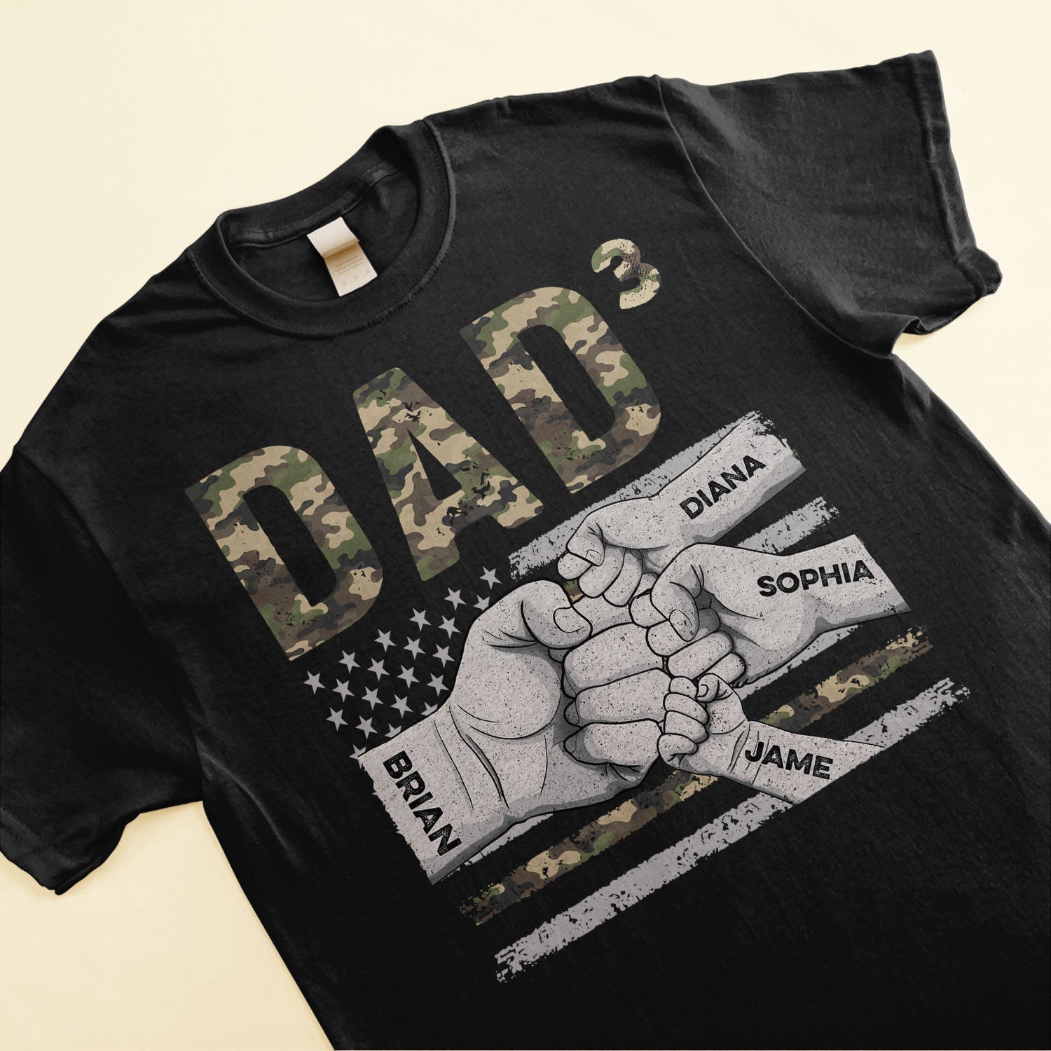 Dad Of 3 - Personalized Shirt