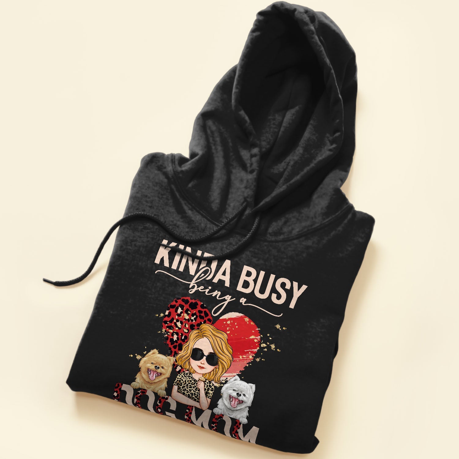 Kinda Busy Being A Dog Mom - Personalized Shirt