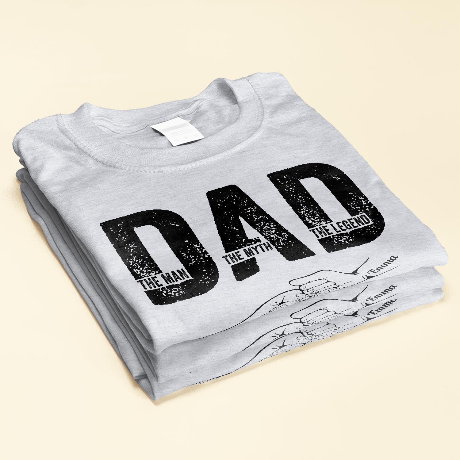 Dad The Man The Myth The Legend - Personalized Shirt