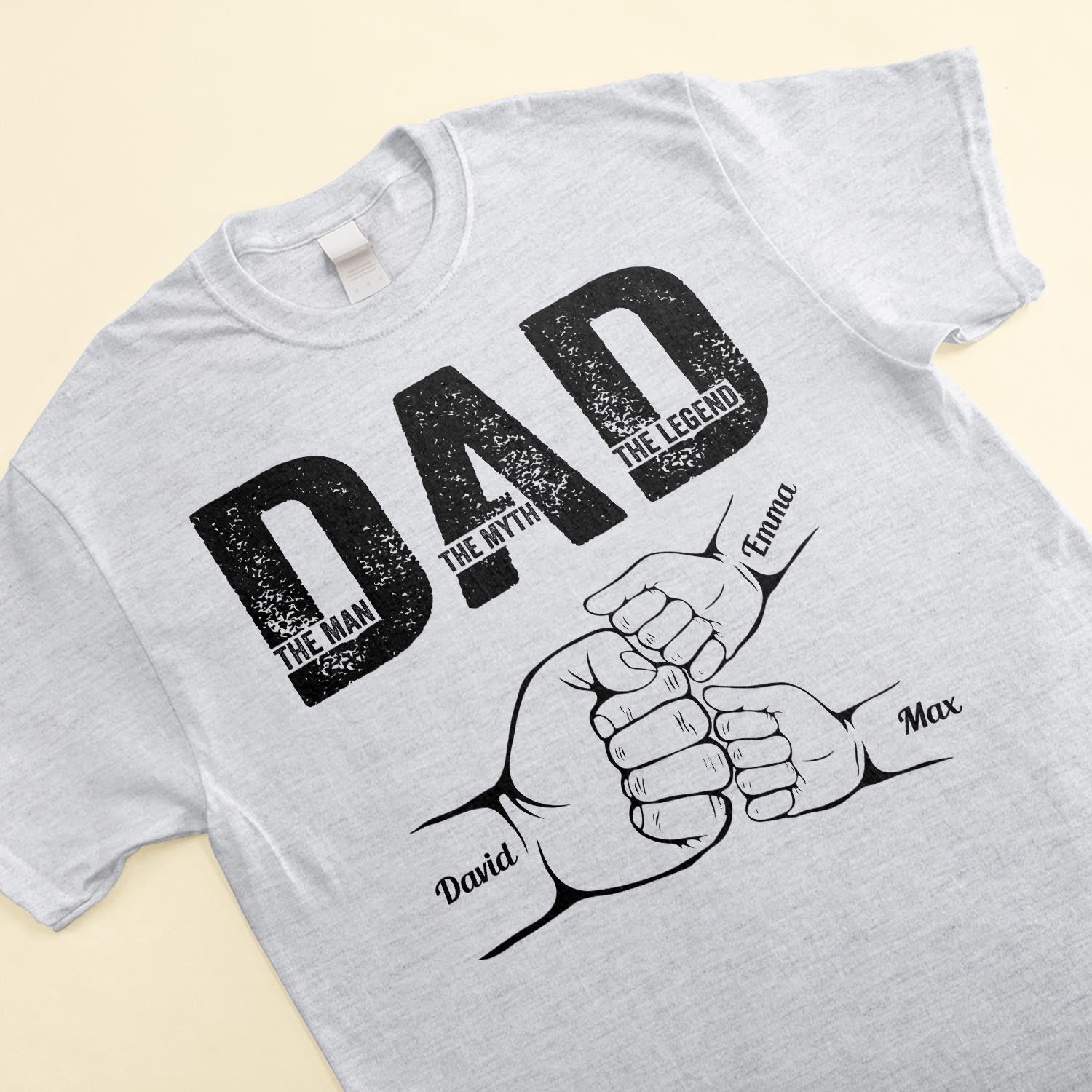 Dad The Man The Myth The Legend - Personalized Shirt