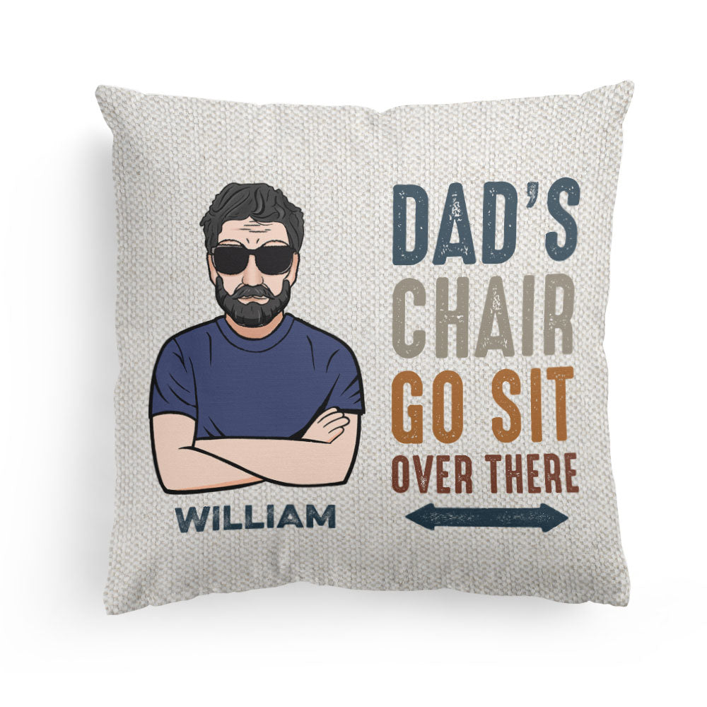 Dad's Chair - Personalized Pillow (Insert Included)