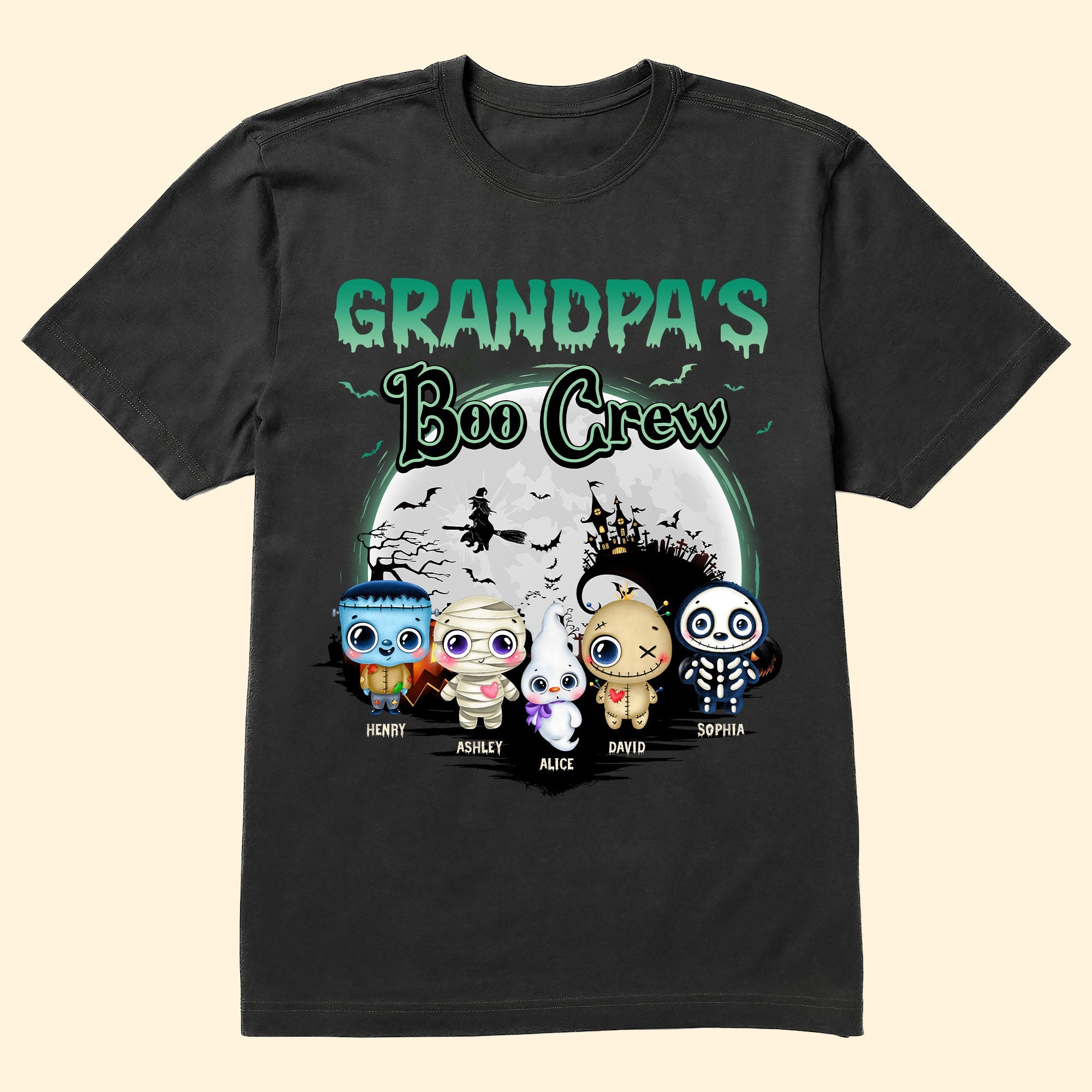 Daddy Mommy's Boo Crew Custom Family Title Halloween - Personalized Shirt