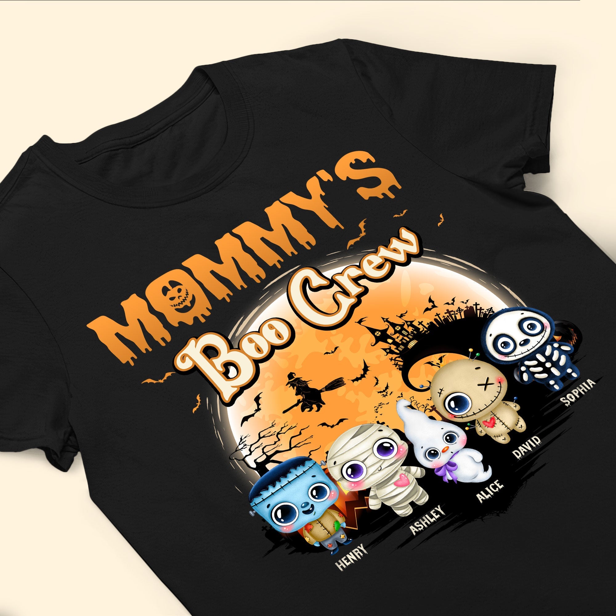 Daddy Mommy's Boo Crew Custom Family Title Halloween - Personalized Shirt