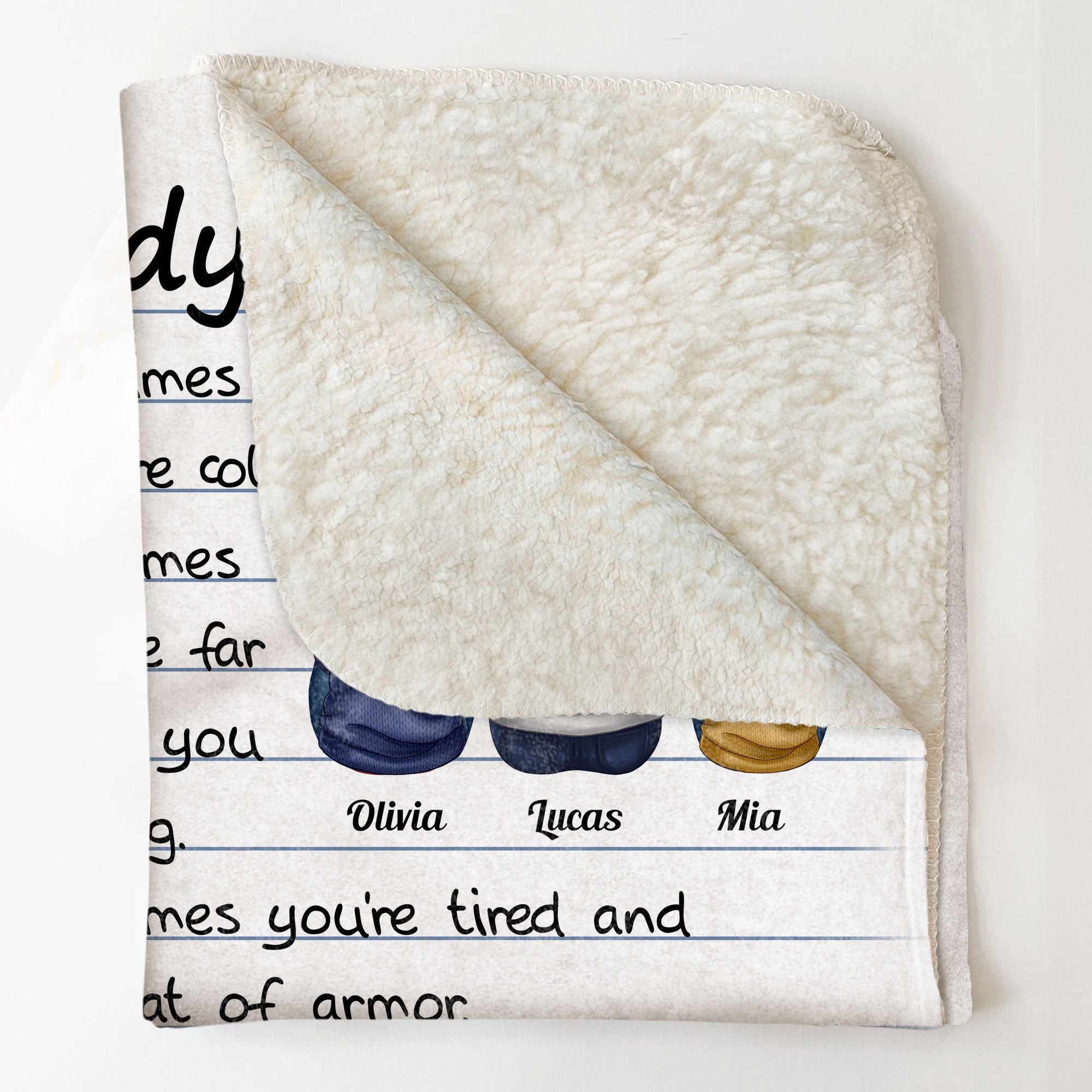 Daddy's Blanket - Personalized Dad Blanket