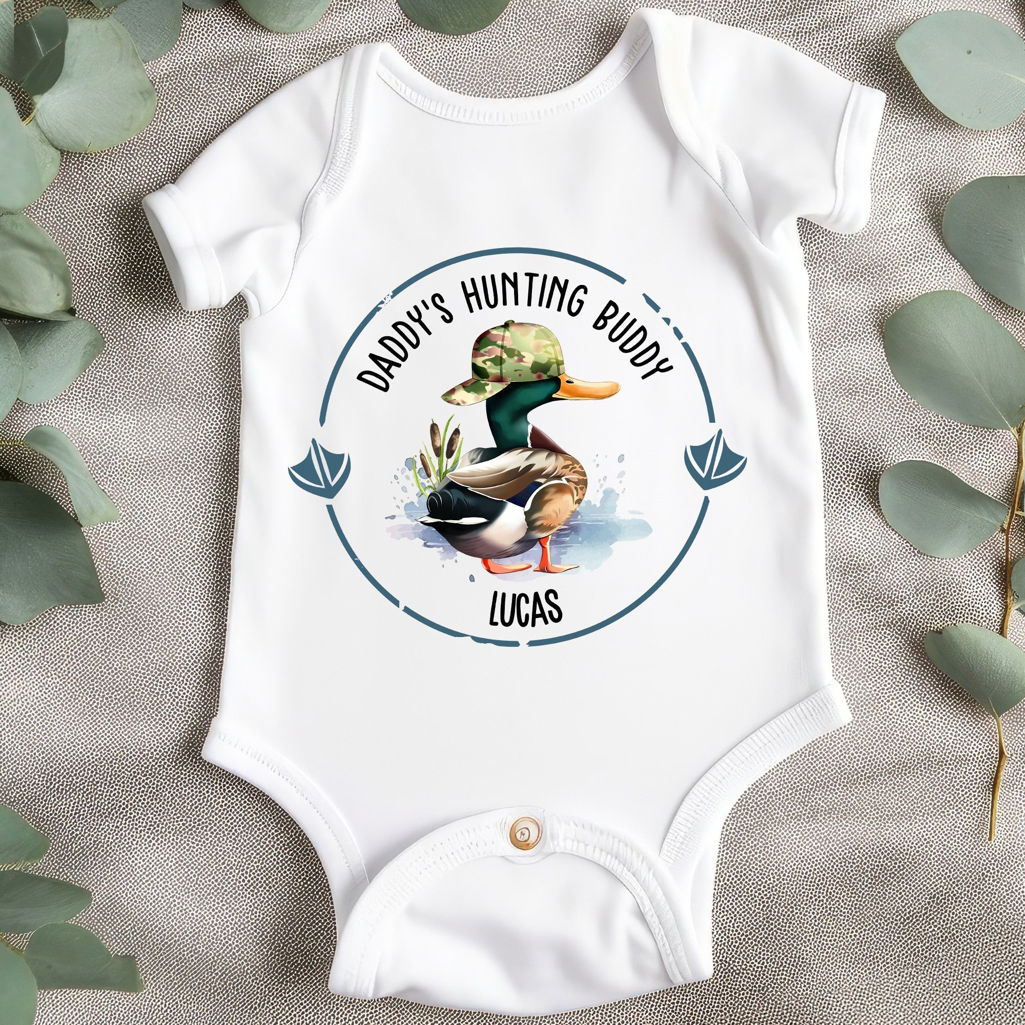 Daddy's Hunting Buddy - Personalized Baby Onesie