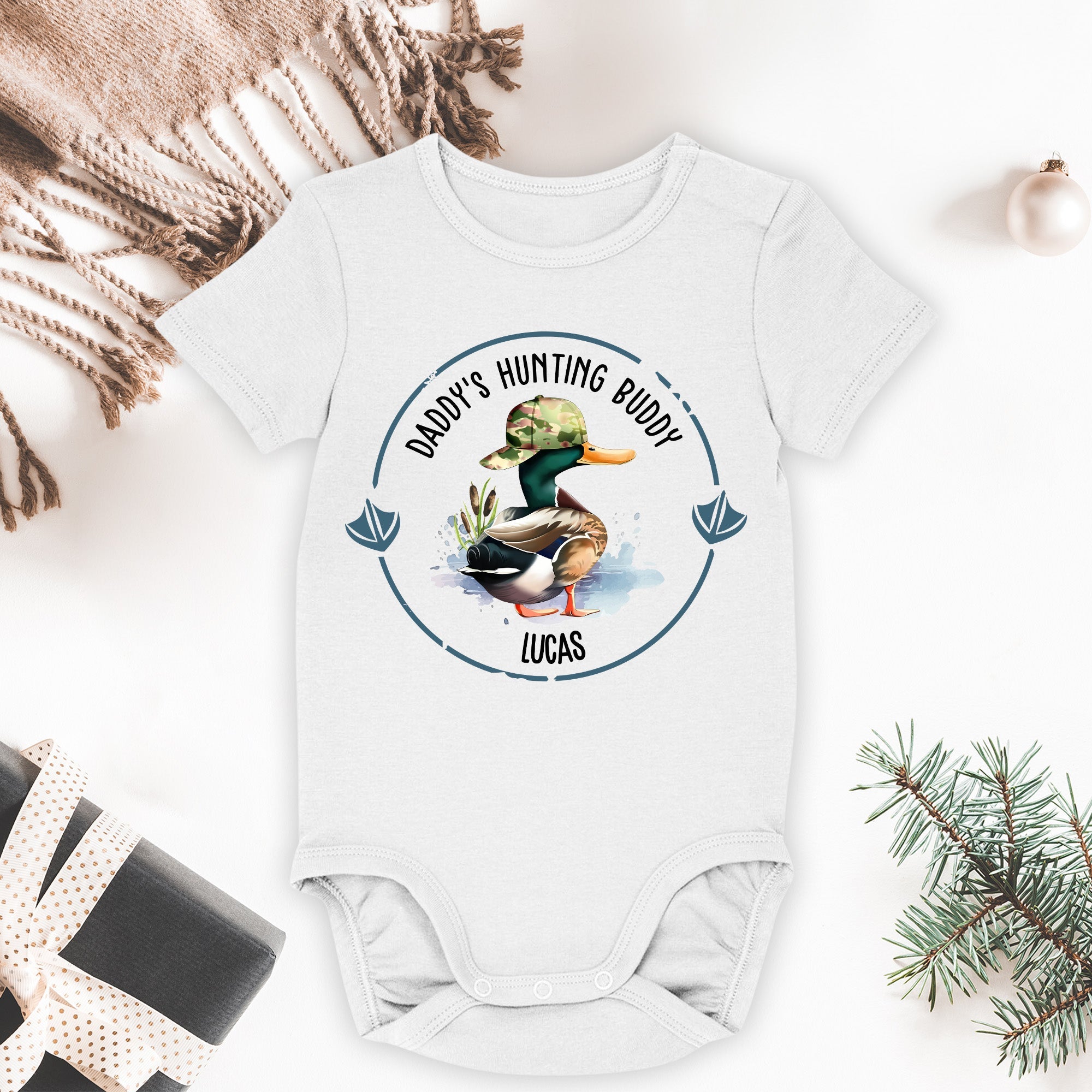 Daddy's Hunting Buddy - Personalized Baby Onesie