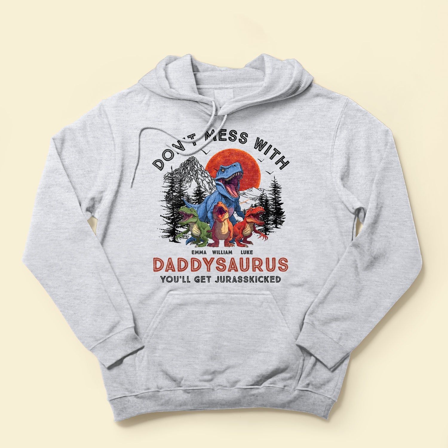 Daddysaurus Daddy Dinosaur T-Rex - Personalized Shirt