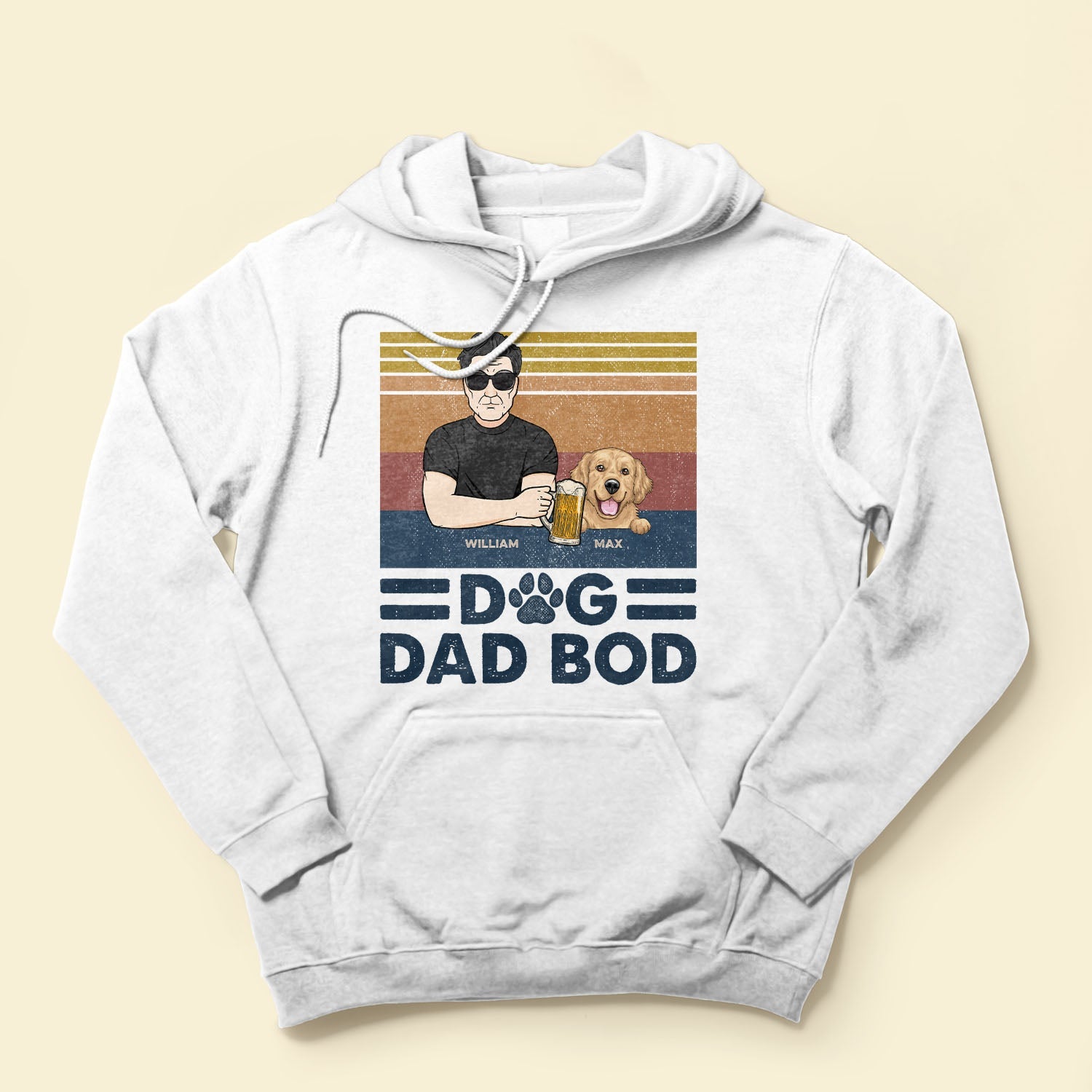 Dog Dad Bod - Personalized Shirt - Birthday, Father's Day Gift For Dog Dad, Dog Father