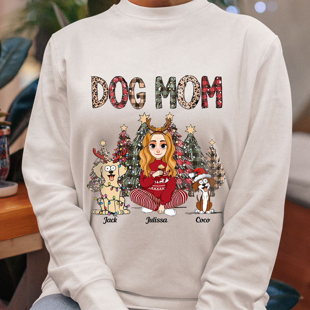 Dog Mom Christmas Gift For Dog Lovers - Personalized Shirt