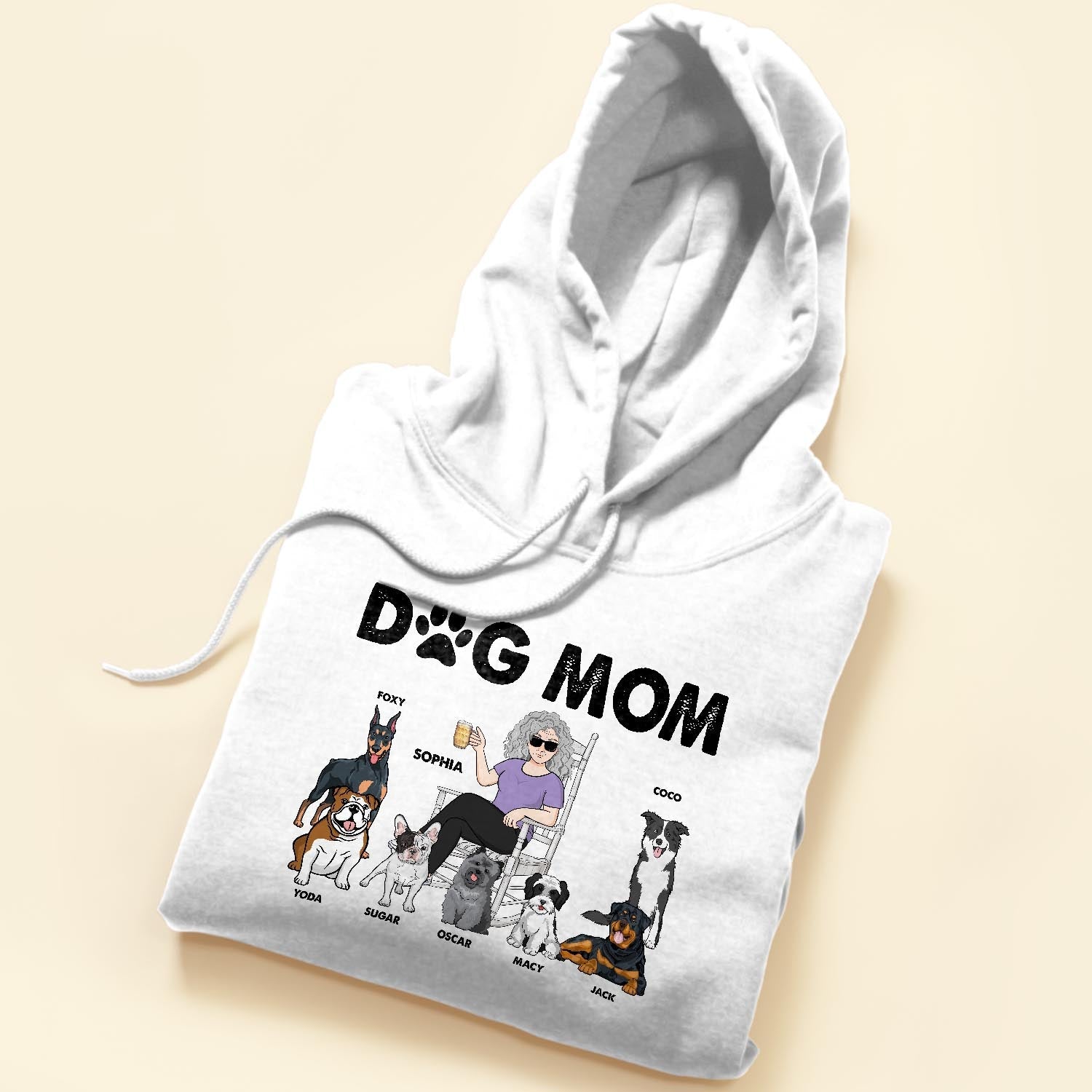 Dog Mom - Personalized Shirt - Birthday, Funny, Mother's Day Gift For Her, Woman, Girl, Dog Mom, Dog Mama, Fur Mama