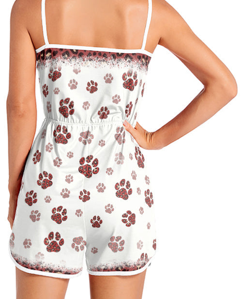 Dog Mom - Personalized All-over Print Sleeveless Romper