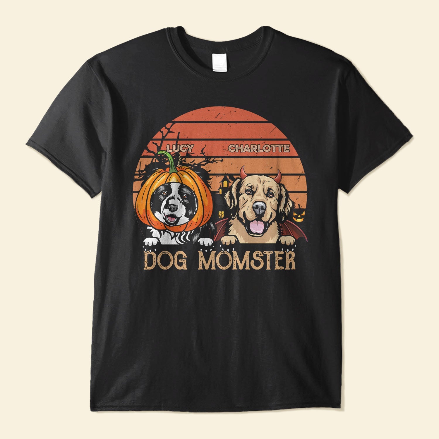 Dog Momster - Personalized Shirt - Funny Gift Halloween Gift For Dog Lovers, Dog Mom