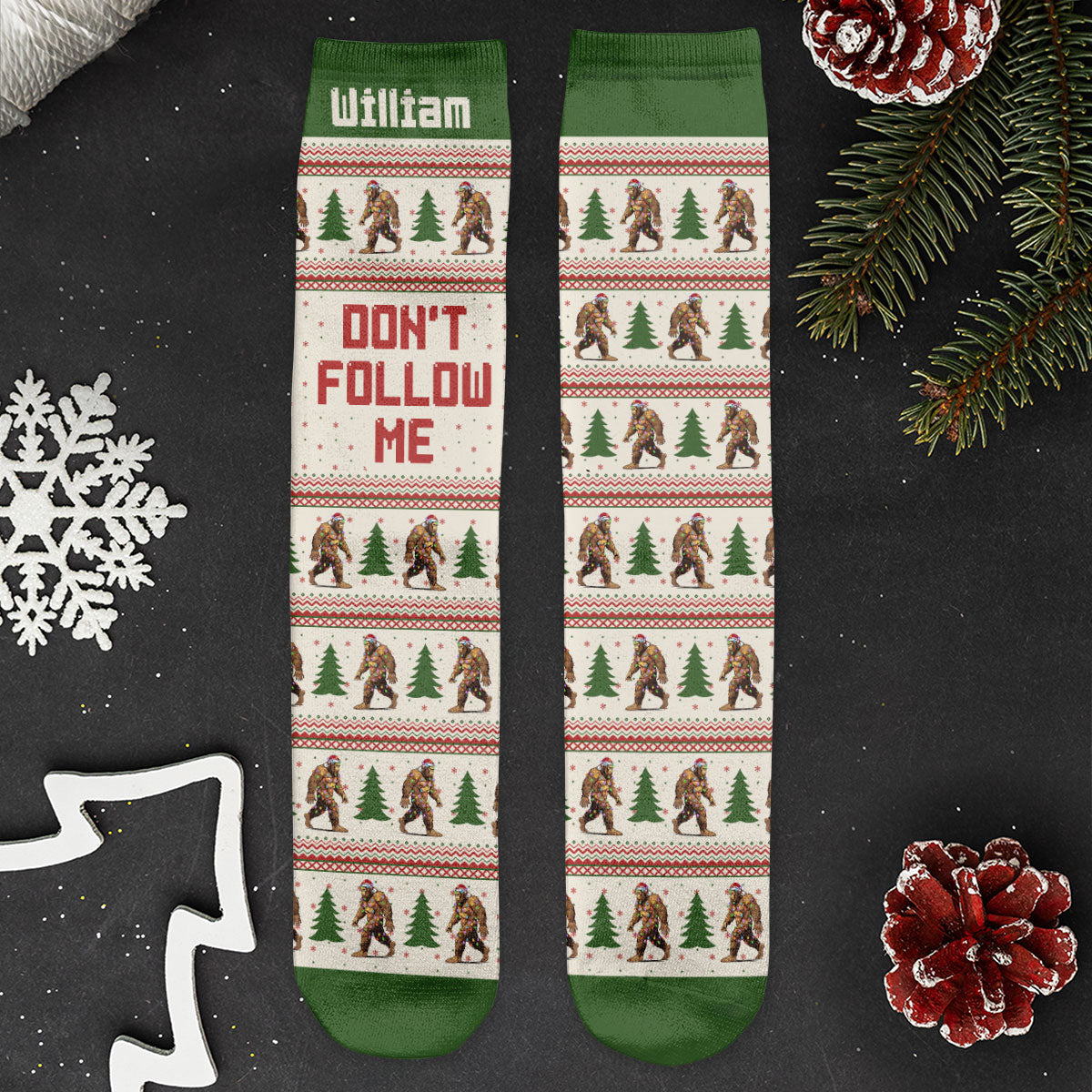 Don't Follow Me - Personalized Crew Socks