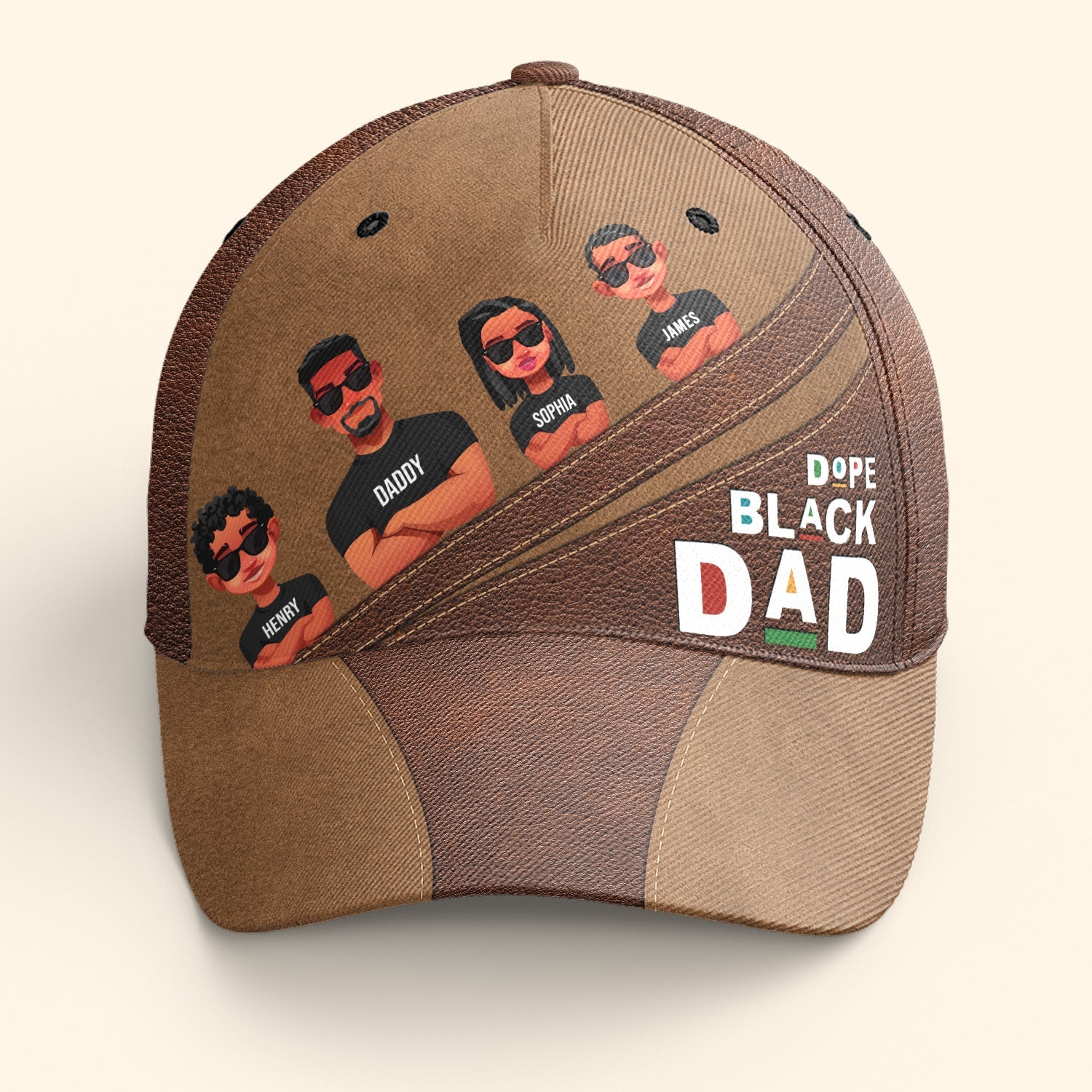 Dope Black Dad - Personalized Classic Cap