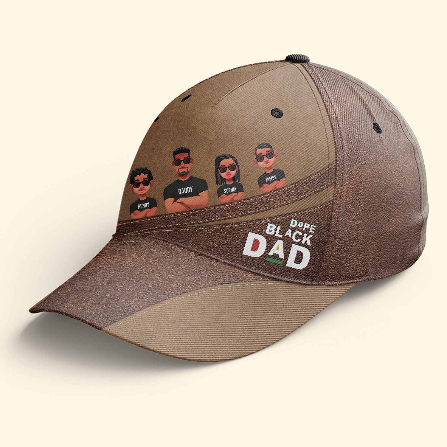 Dope Black Dad - Personalized Classic Cap