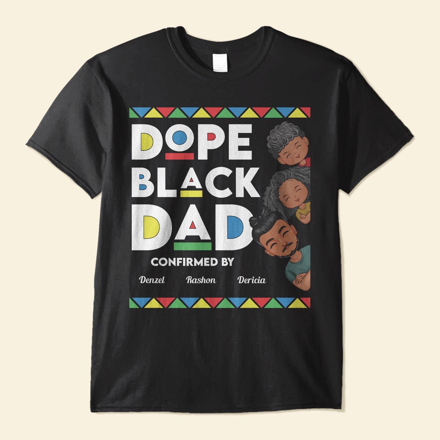 Dope Black Dad - Personalized Shirt